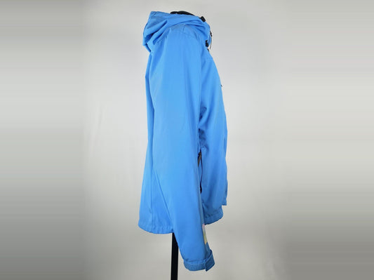 PEAK PERFORMANCE Softshell Jacket Size M Blue Hooded Outdoor Premium