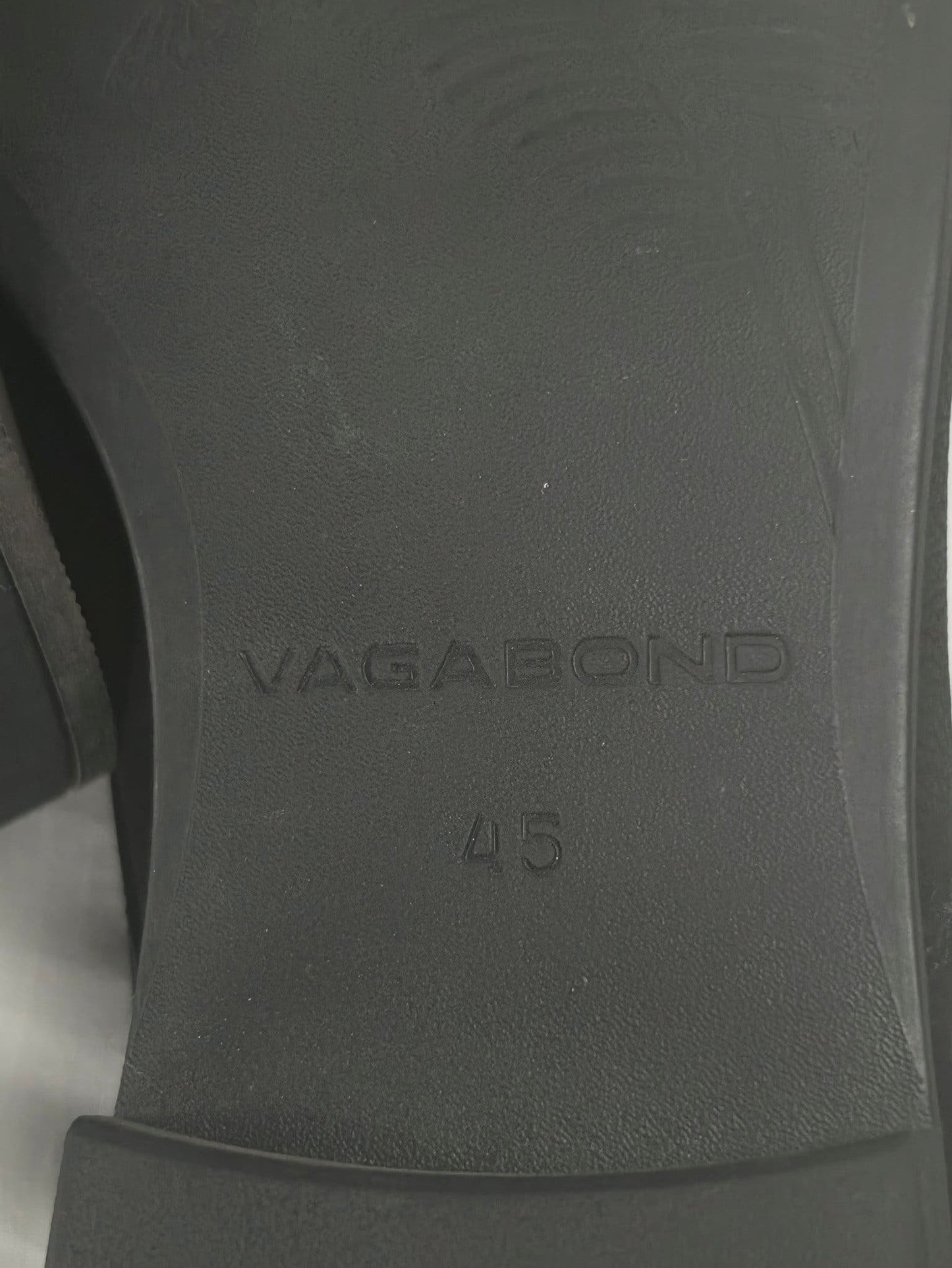 VAGABOND Derby Leather Shoes Size 45 Black Smart Casual Dress Shoes Premium