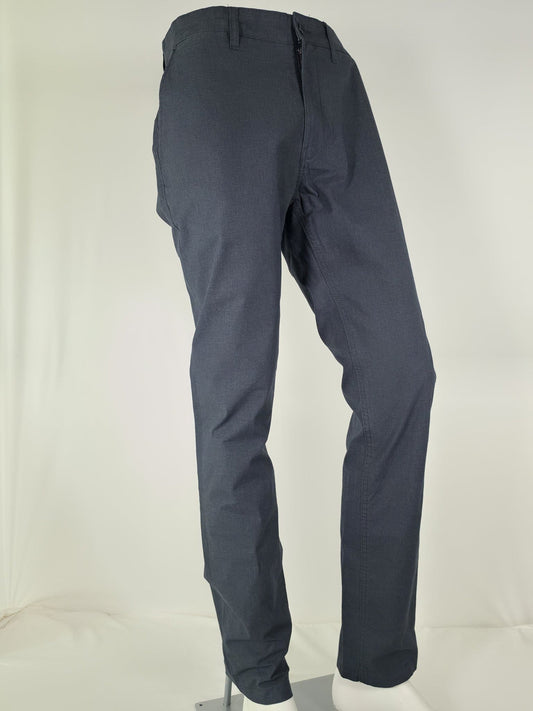 NN07 Chinos Pants Size 33/32 Navy Blue Gray Cotton Premium Quality - Excellent