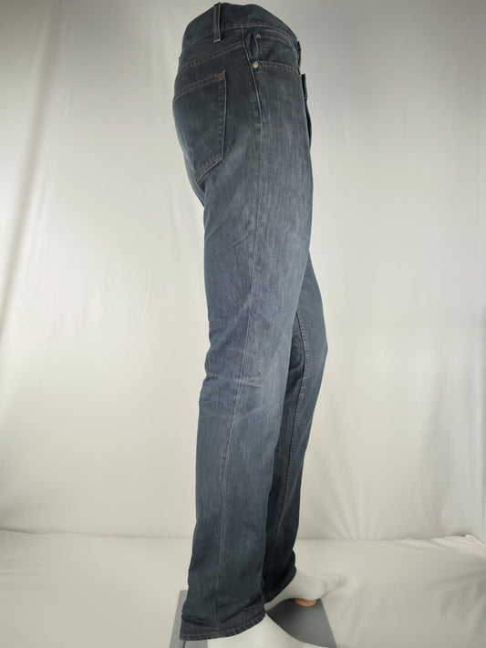 ACNE STUDIOS Ace Legend Rinse Jeans Size M 31/34 Blue Cotton Slim Dark Denim