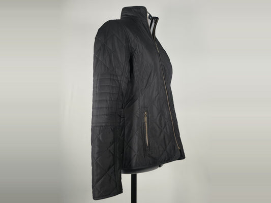 BARBOUR INTERNATIONAL Farleigh Quilted Jacket Black Size 36 S Premium Moto