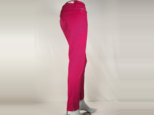 TOMMY HILFIGER Venice LW Skinny Fit Pants Chinos Size 4 26 XS S Cerise Pink Premium