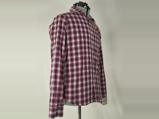 GANT Plaid Check Shirt Size S Red White Blue 100% Cotton Premium Casual Classic