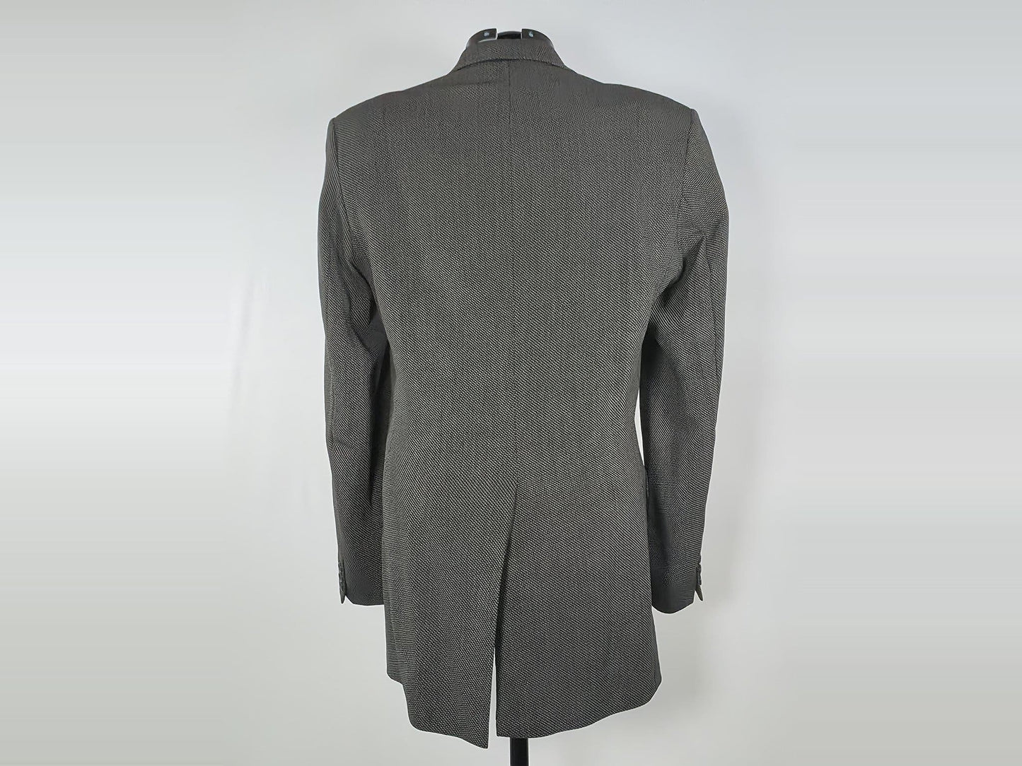 SIR Ljungströms Blazer Jacket Size L Dark Grey 100% Pure Wool Vintage Unisex