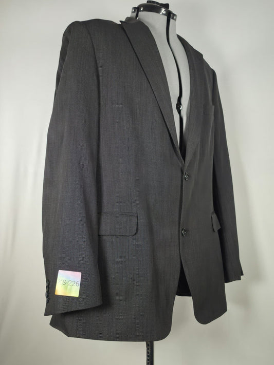 OSCAR JACOBSON Wool Blazer Sweater Jacket Size 158 58 XL Grey Premium Suit