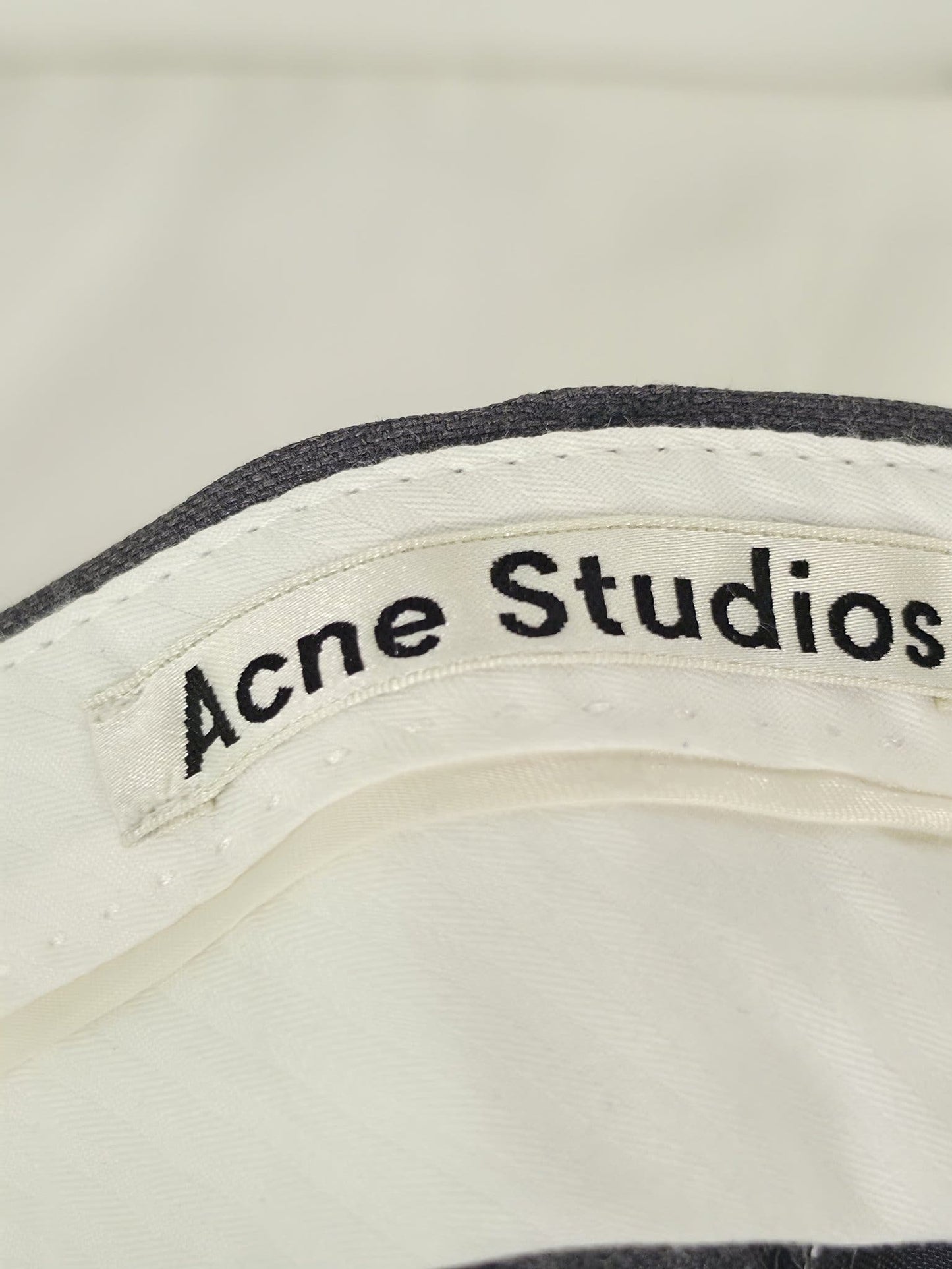 ACNE STUDIOS Drifter T Trousers Pants Size 44 Grey Wool Blend Premium Modern