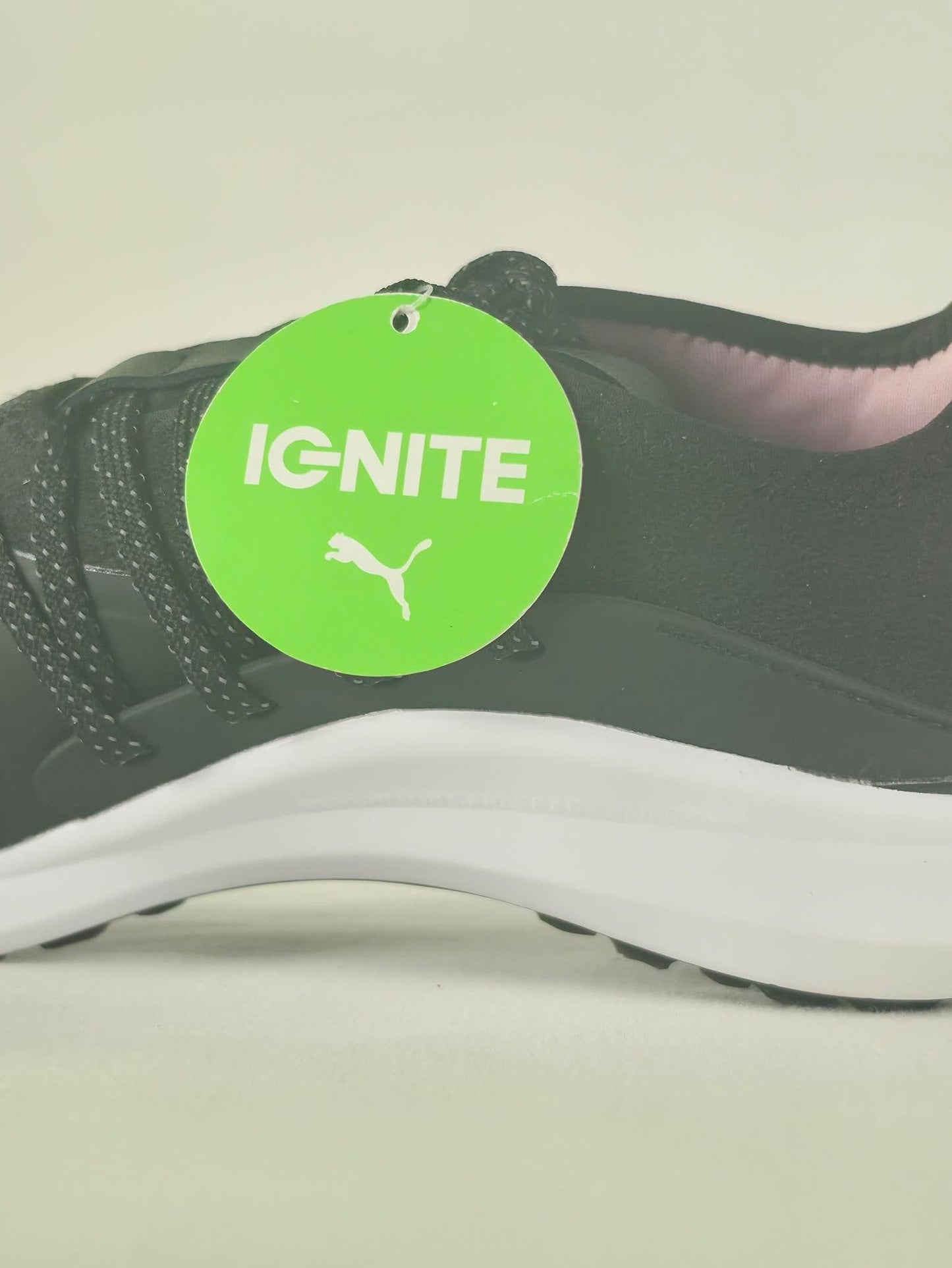 PUMA IGNITE Golf Shoes Sneakers Size 38.5 Black Grey Pink Waterproof New