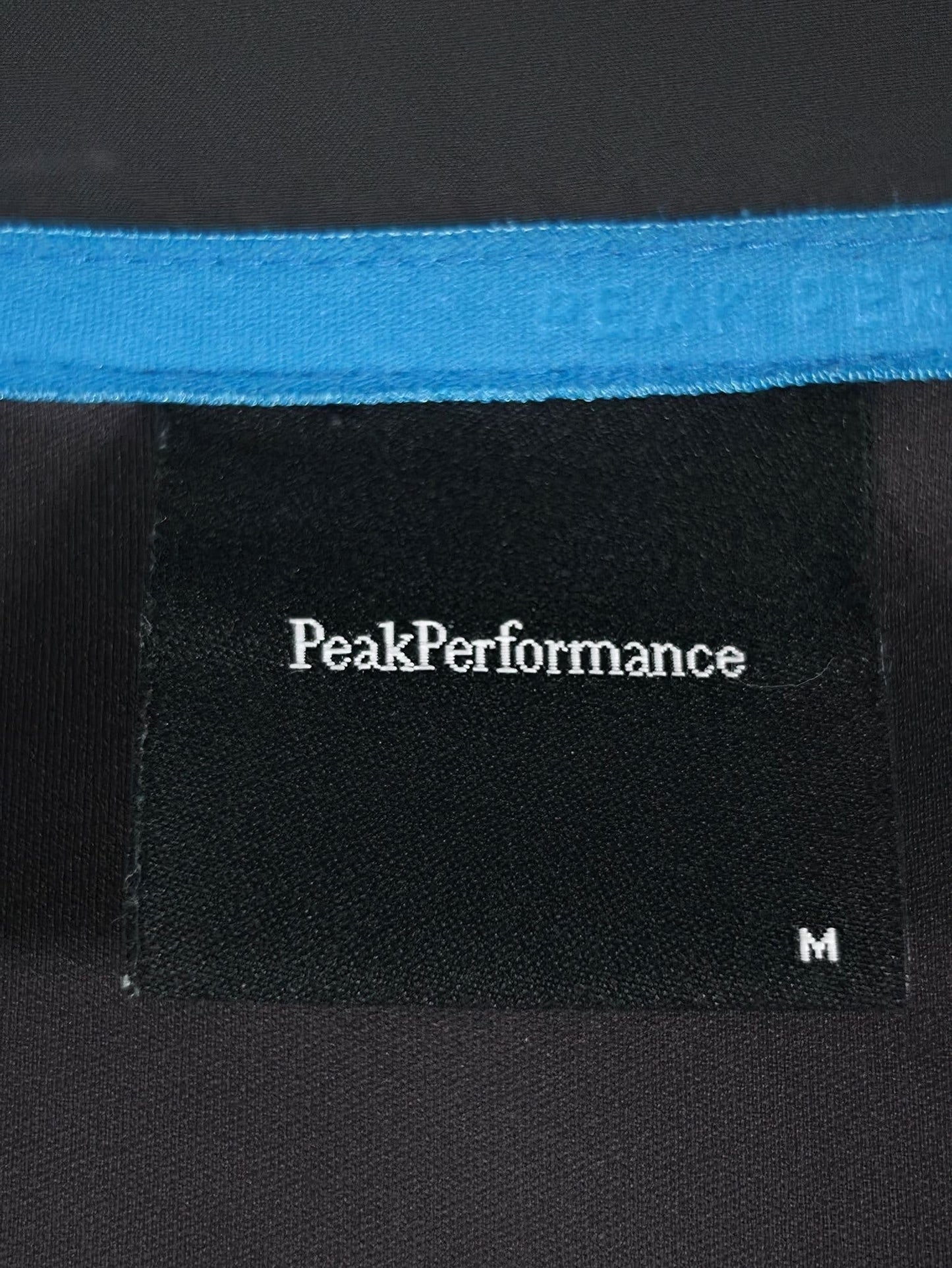 PEAK PERFORMANCE Softshell Jacket Size M Blue Hooded Outdoor Premium