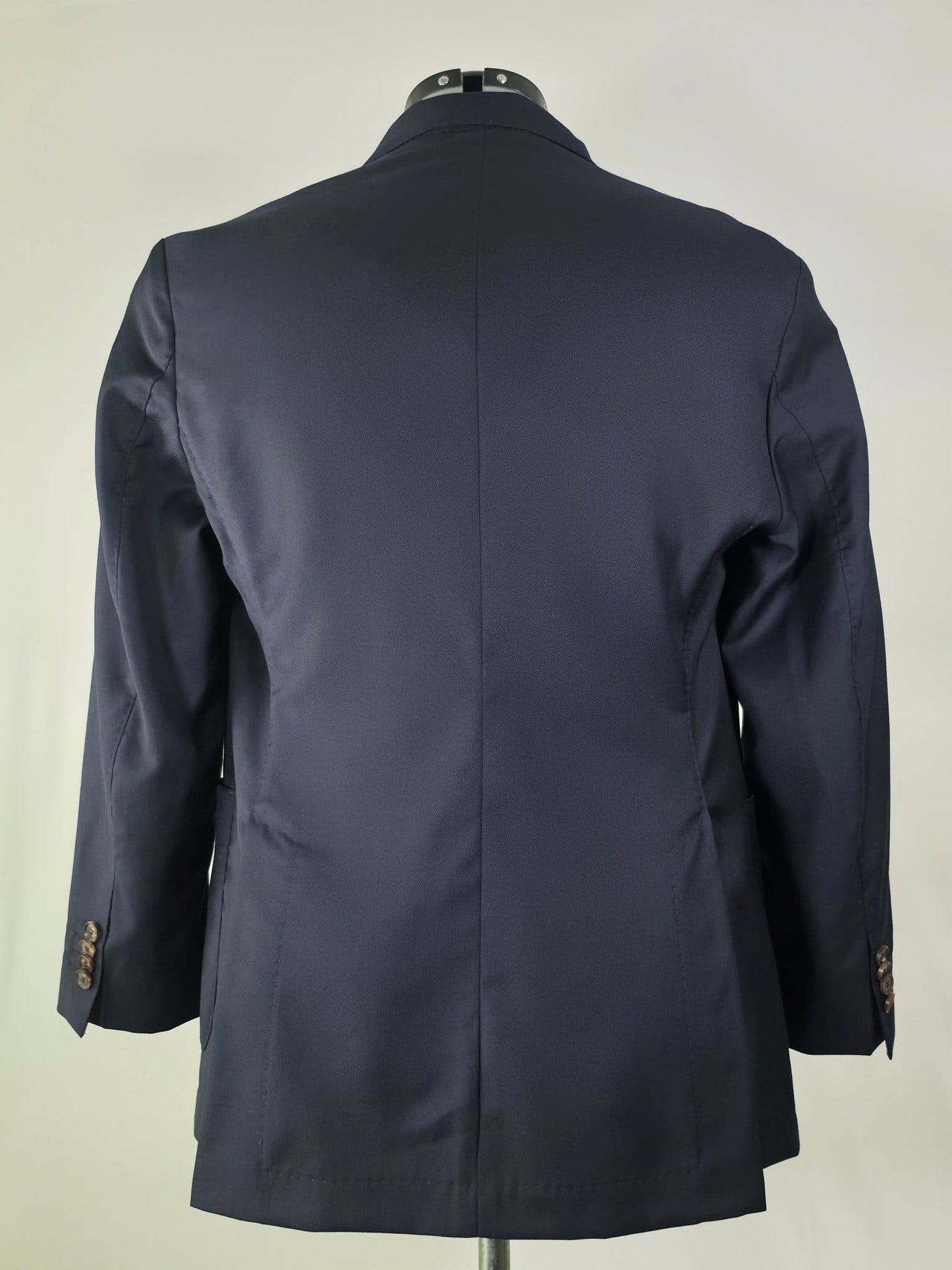 OSCAR JACOBSON Egel Patch Blazer Size 44 Blue Loro Piana Merino Wool Premium