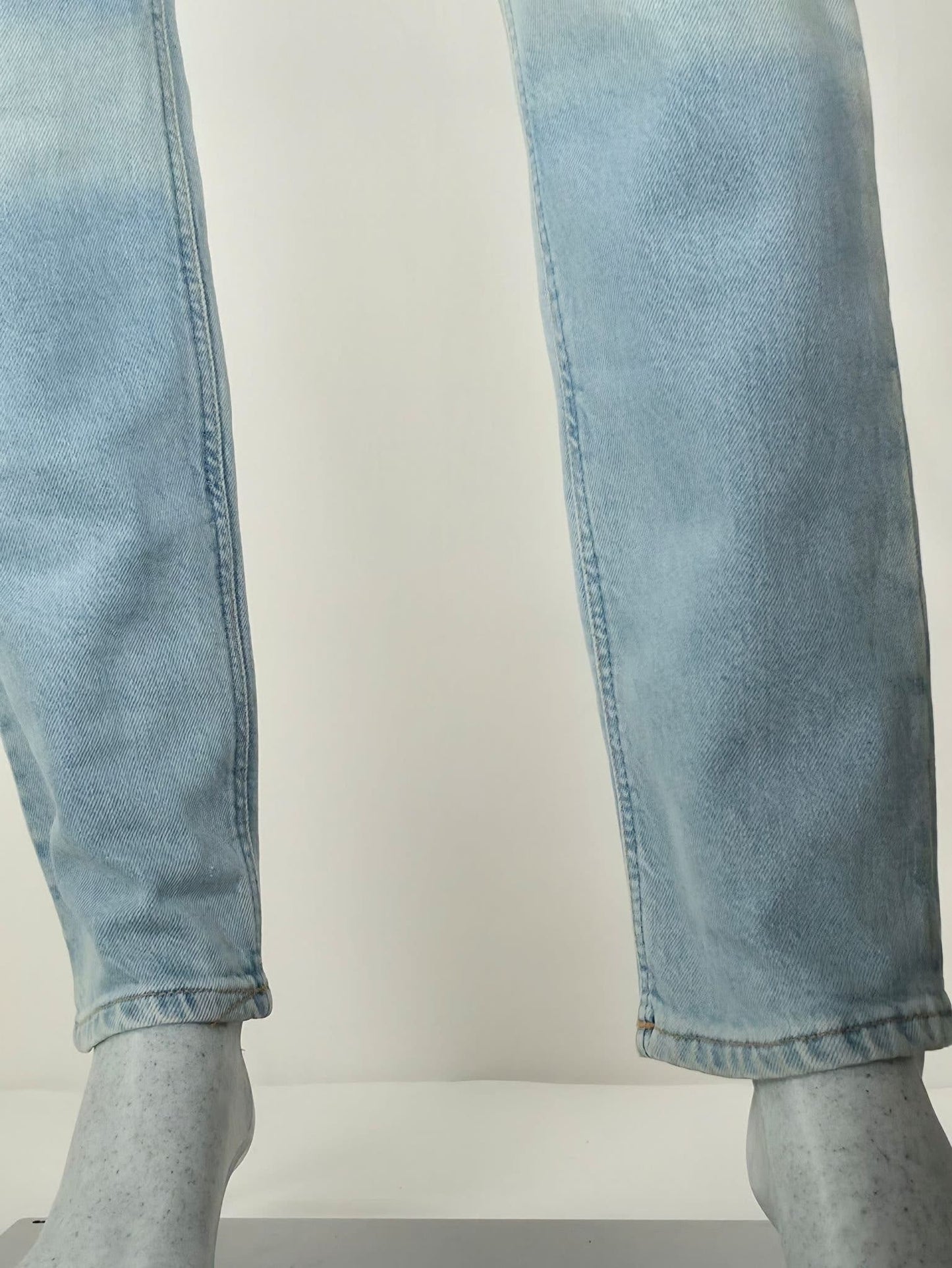 NUDIE JEANS Mellow Mae Summer Breeze Slim Size W29 L32 Light Blue Stretch NWT
