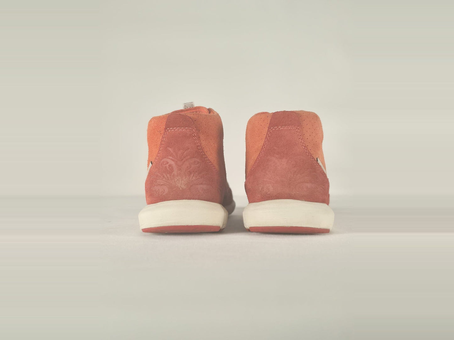 HAGLÖFS Suede Mid Sneakers Shoes Size 38 Orange Rare Photo Sample