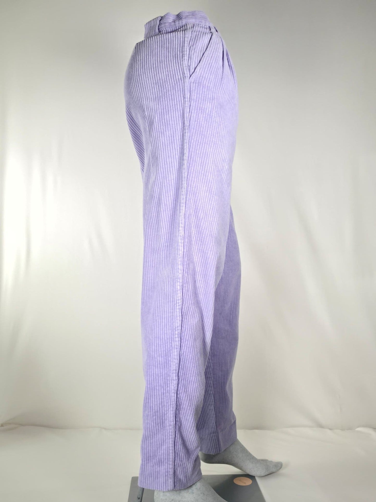ÅHLENS Leinenhose Hose Größe 34 XS Lila Weites Bein Premium Sommer Vintage