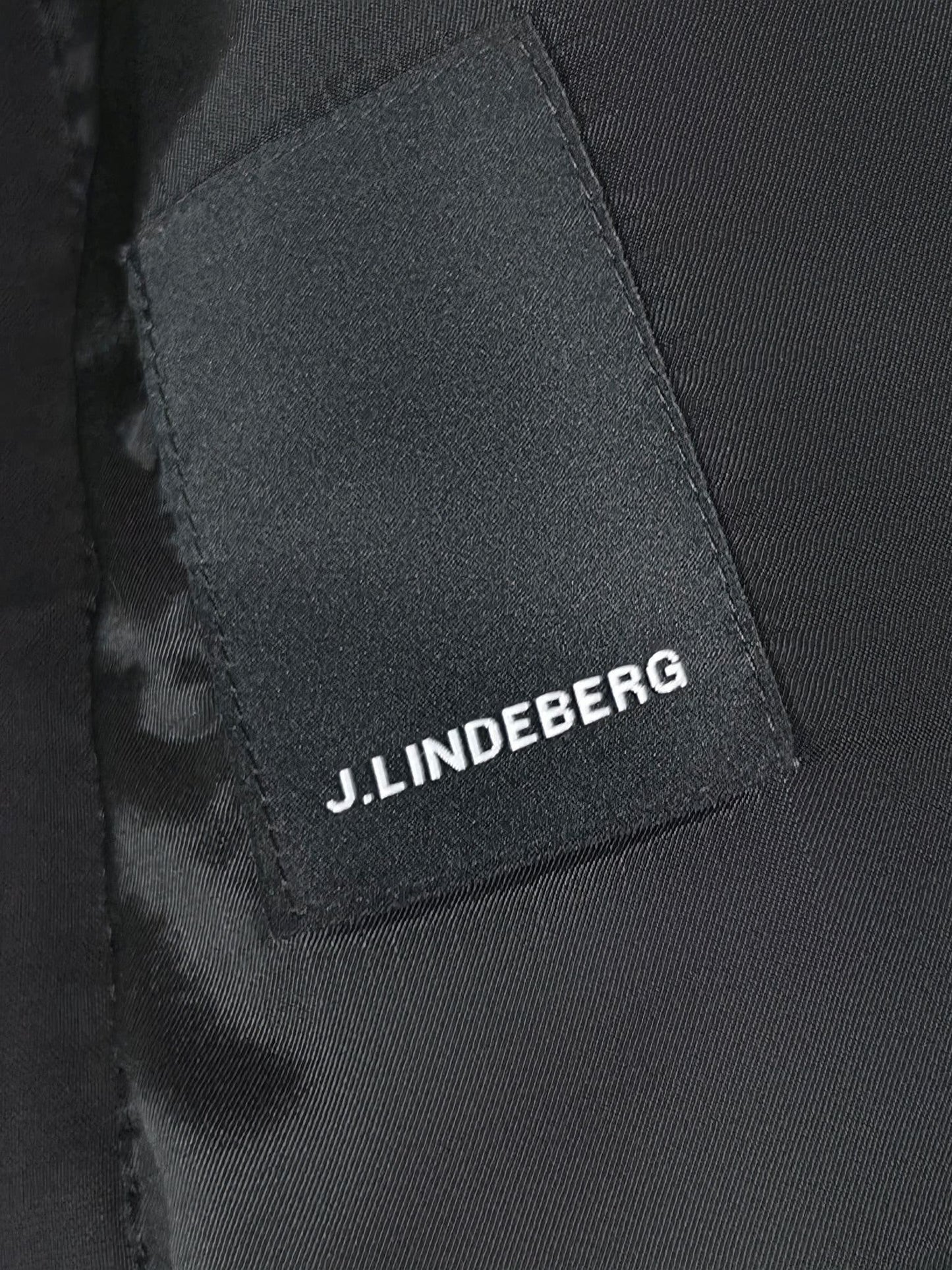 J.LINDEBERG Hopper Paulie Black Suit Set Size 46 Virgin Wool Premium Luxury