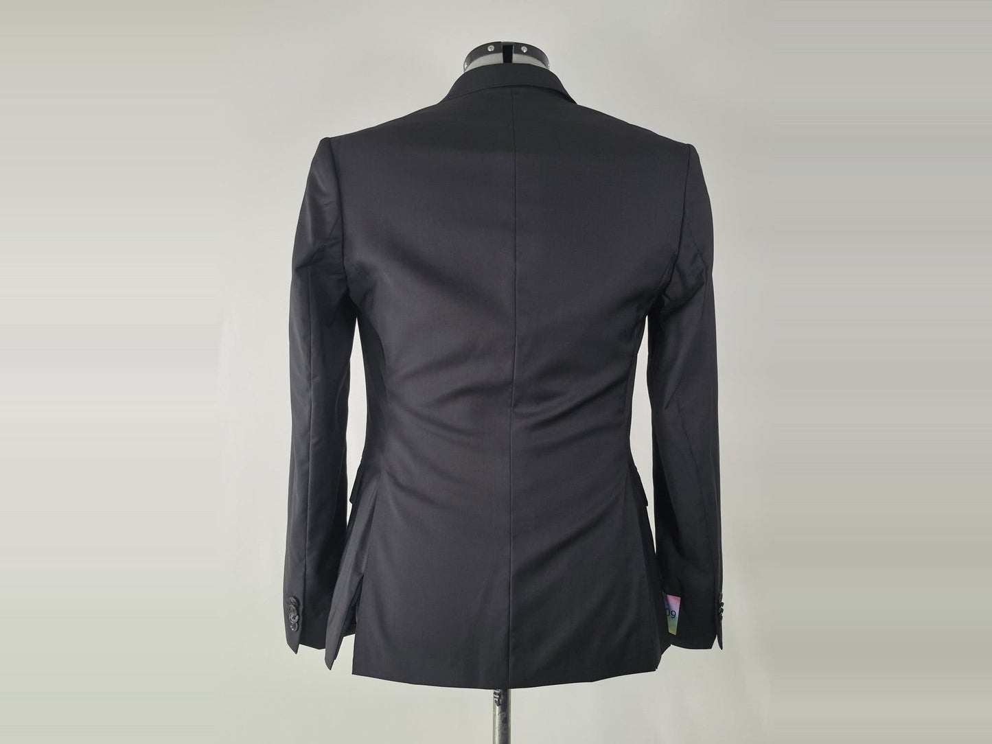 J.LINDEBERG Hopper Paulie Black Suit Set Size 46 Virgin Wool Premium Luxury