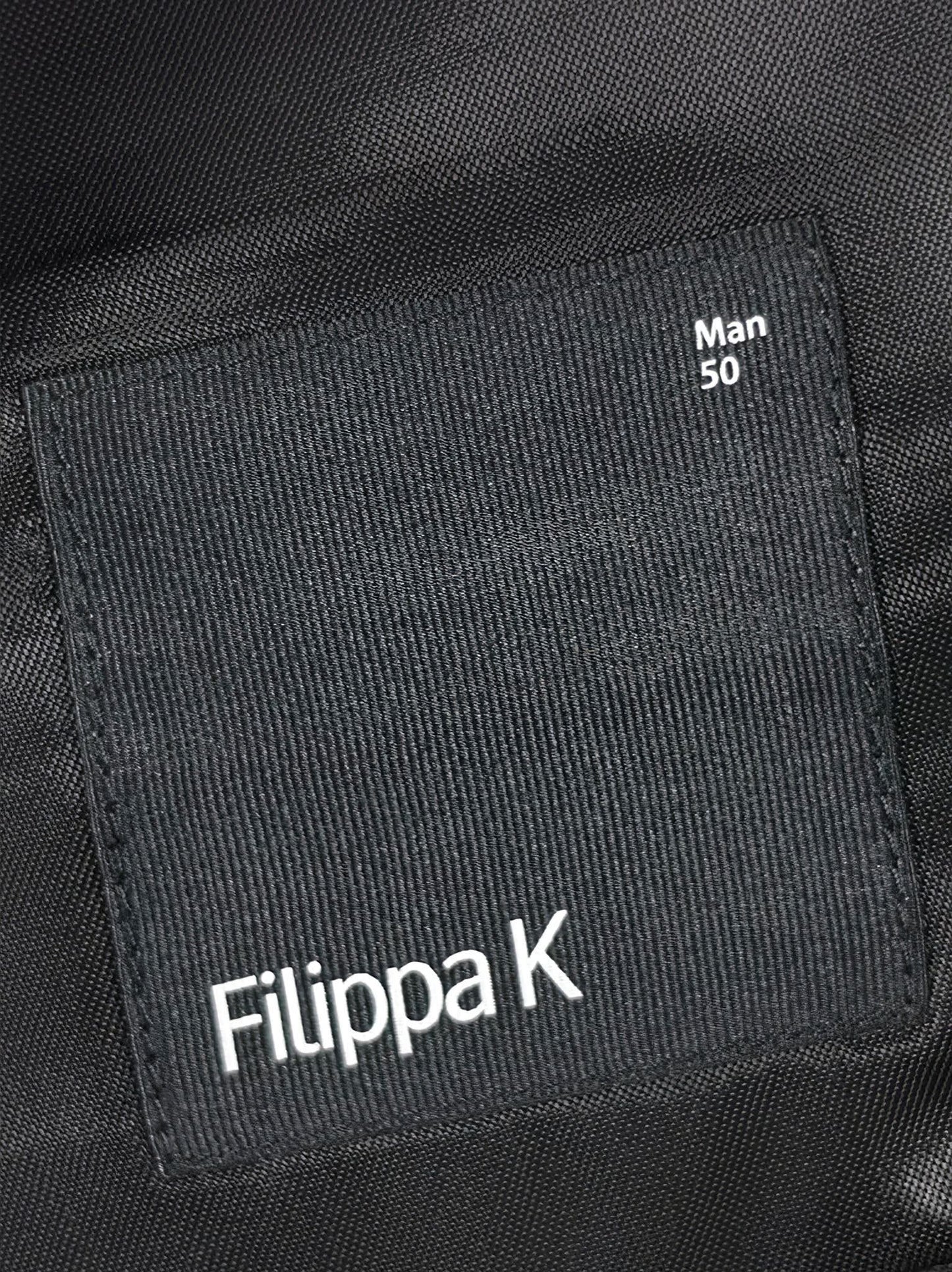 FILIPPA K Suit Jacket Blazer Size 50 M L Black 100% Wool Premium Minimalist
