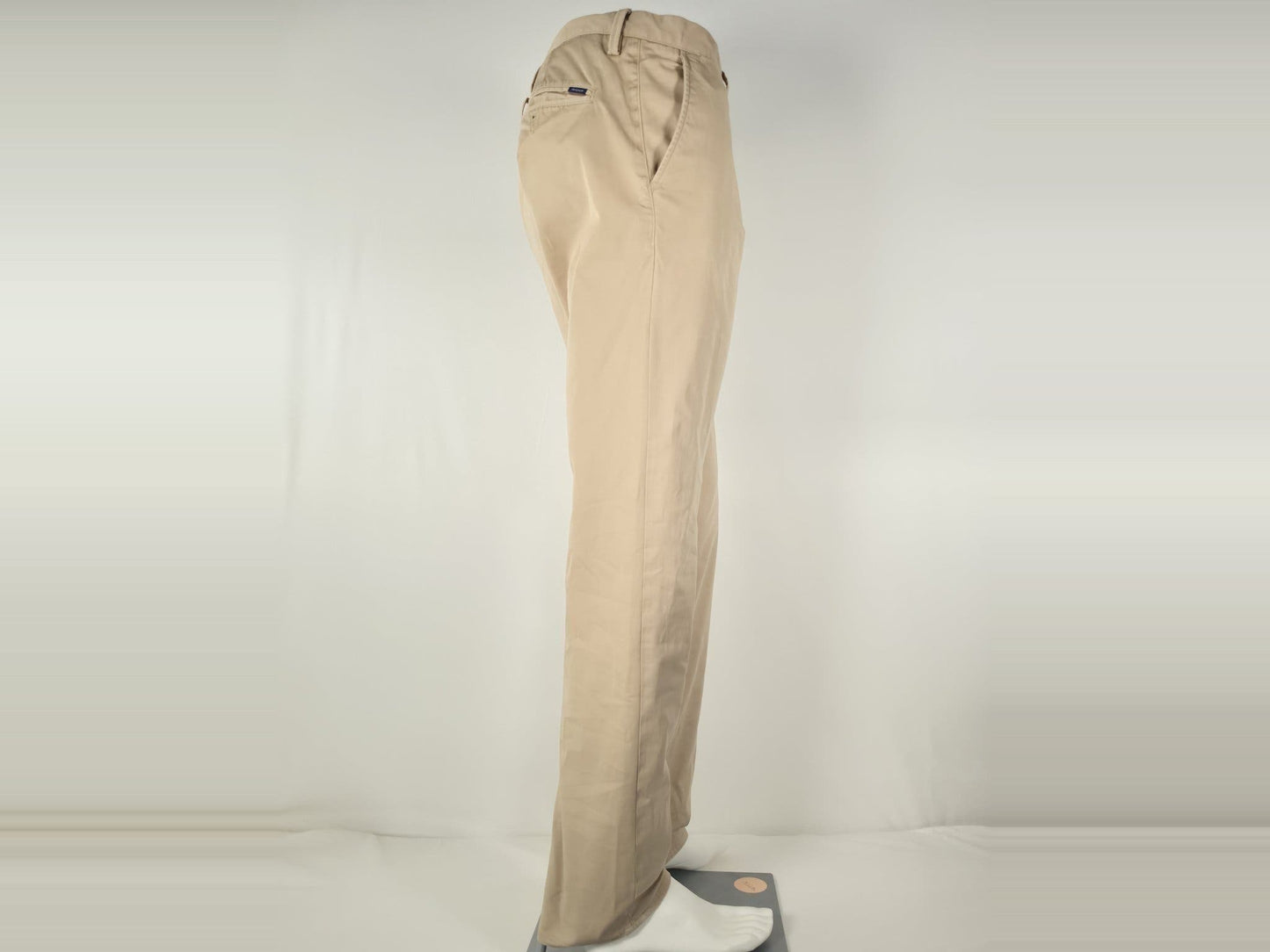 GANT Chinos Pants Beige Size W33 L34 Cotton Stretch Premium Casual Modern