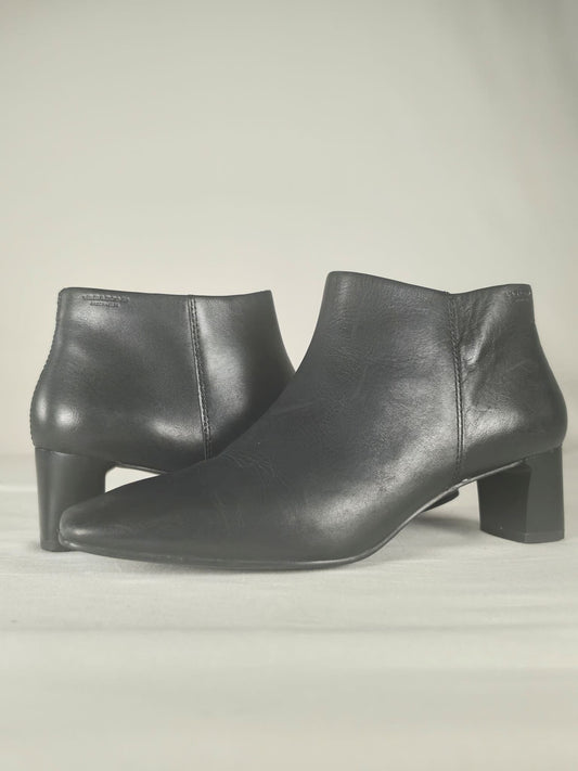 VAGABOND Shoemakers Leather Boots Ankle Boots Size 37 Black Premium Classic