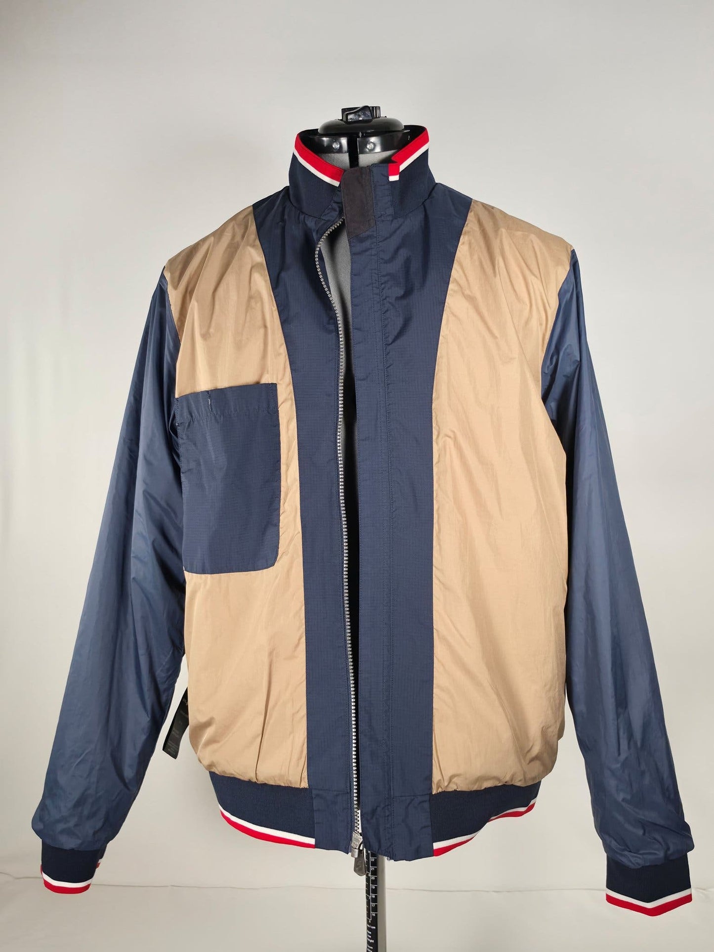 SAIL RACING Grinder Lumber Jacket Size L Navy Blue Nylon Premium Bomber  Windbreaker