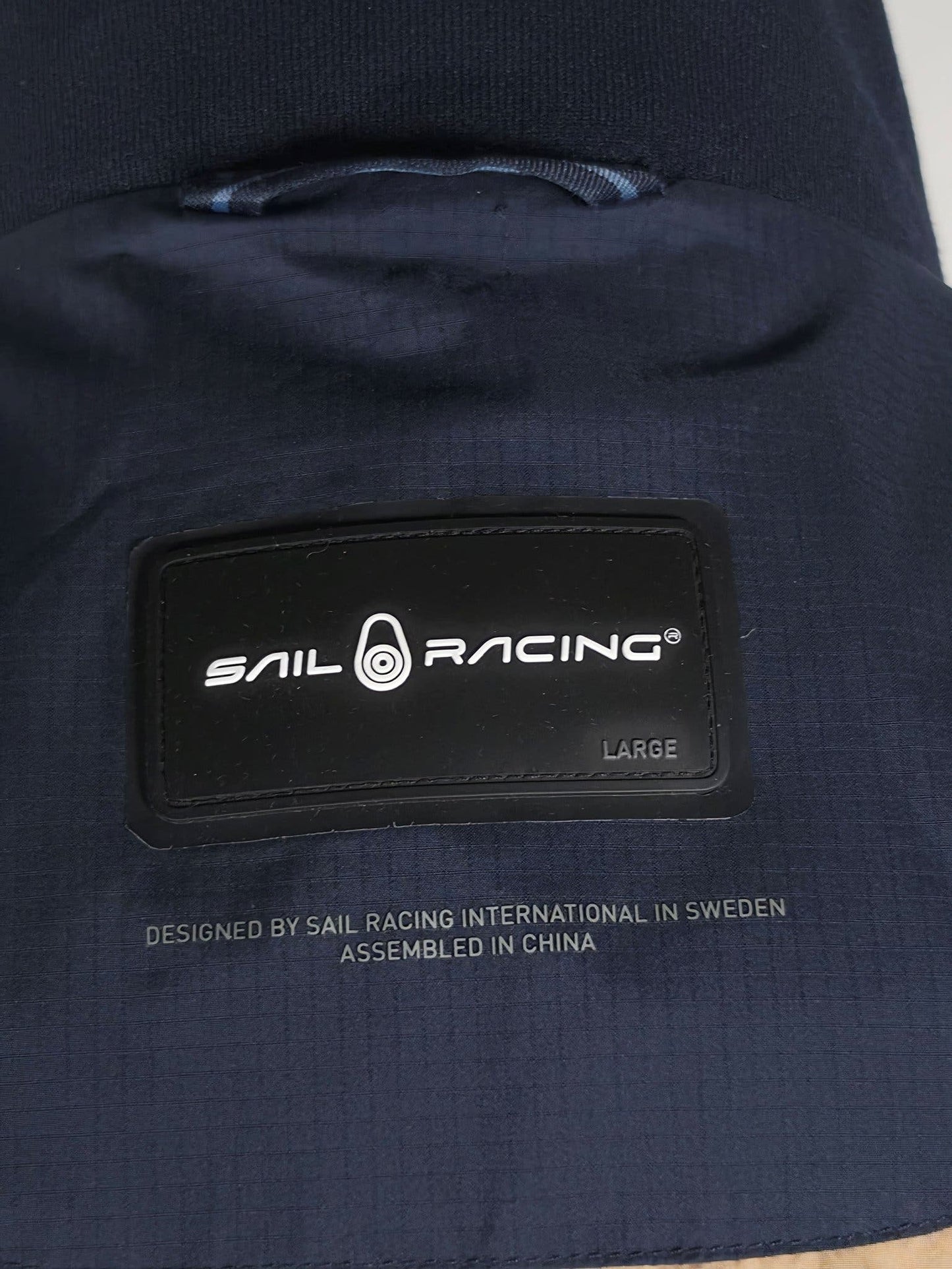 SAIL RACING Grinder Lumber Jacket Size L Navy Blue Nylon Premium Bomber  Windbreaker