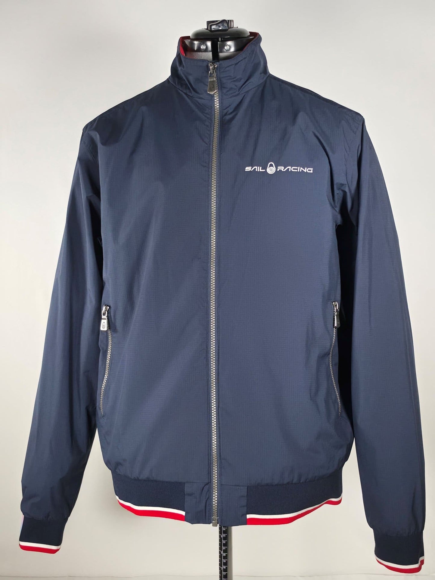 SAIL RACING Grinder Lumber Jacket Size L Navy Blue Nylon Premium Bomber  Windbreaker