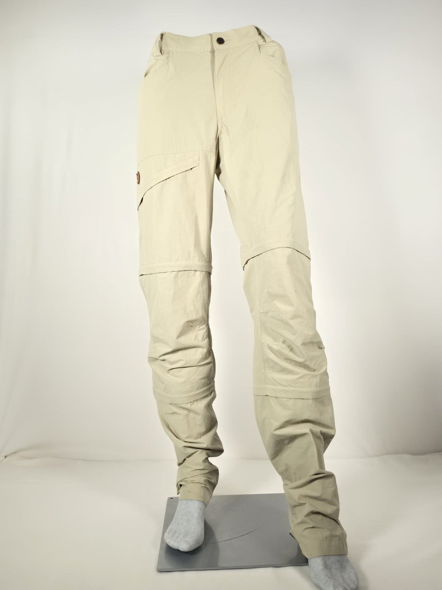 FJÄLLRÄVEN Daloa MT 3 Stage Trousers Size 38 Women's Beige Convertible Pants