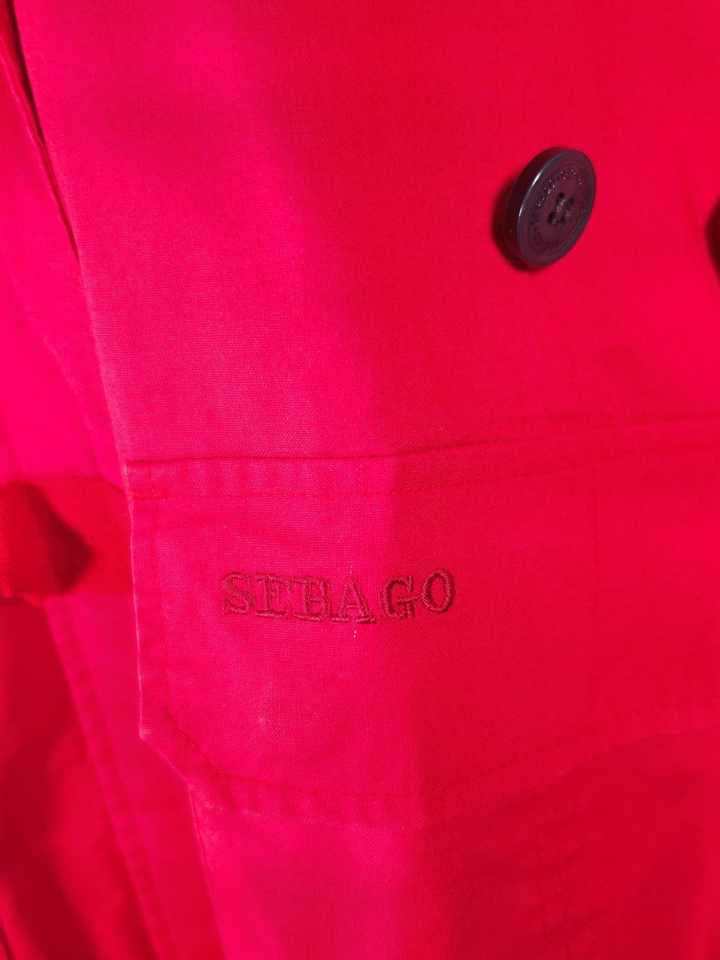 SEBAGO Sailing Jacket Windbreaker Women's Size L/XL Red Premium Marine