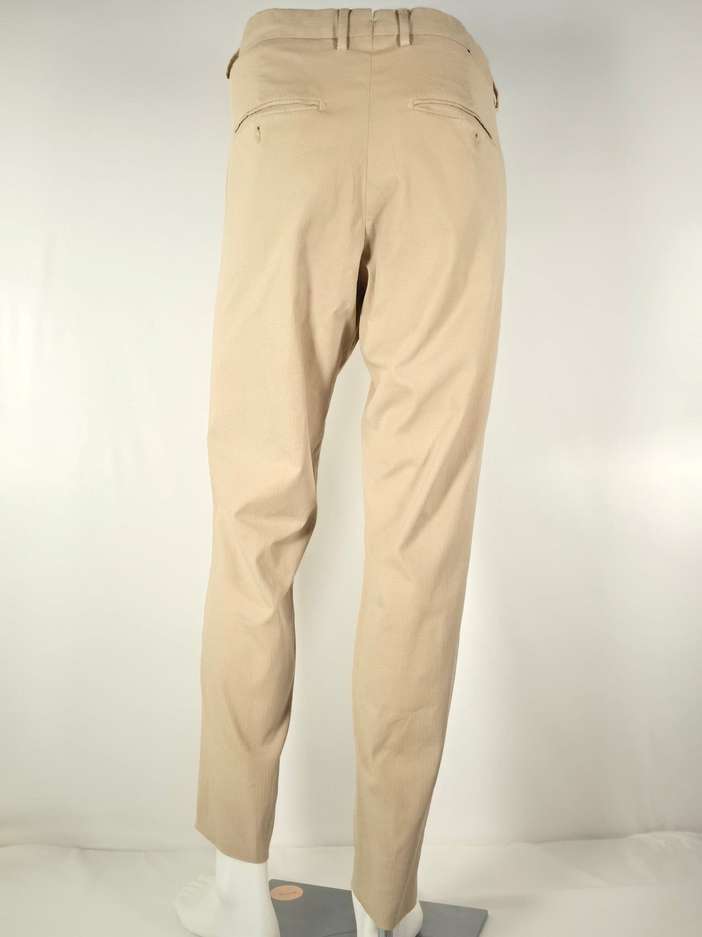 J.LINDEBERG Grant Diamond Pants Trousers Chinos Size 52 L Beige Cotton Stretch