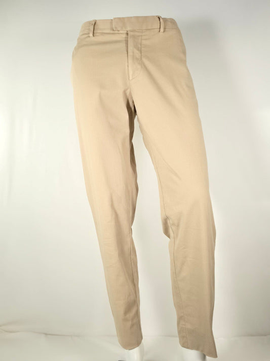 J.LINDEBERG Grant Diamond Pants Trousers Chinos Size 52 L Beige Cotton Stretch
