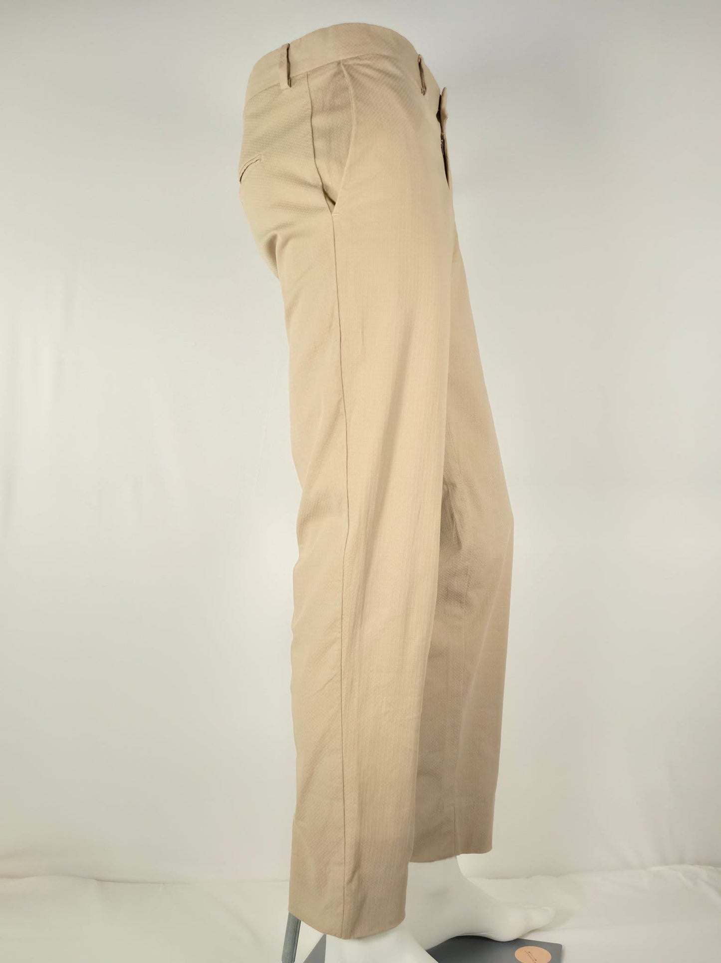 J.LINDEBERG Grant Diamond Pants Trousers Chinos Size 52 L Beige Cotton Stretch