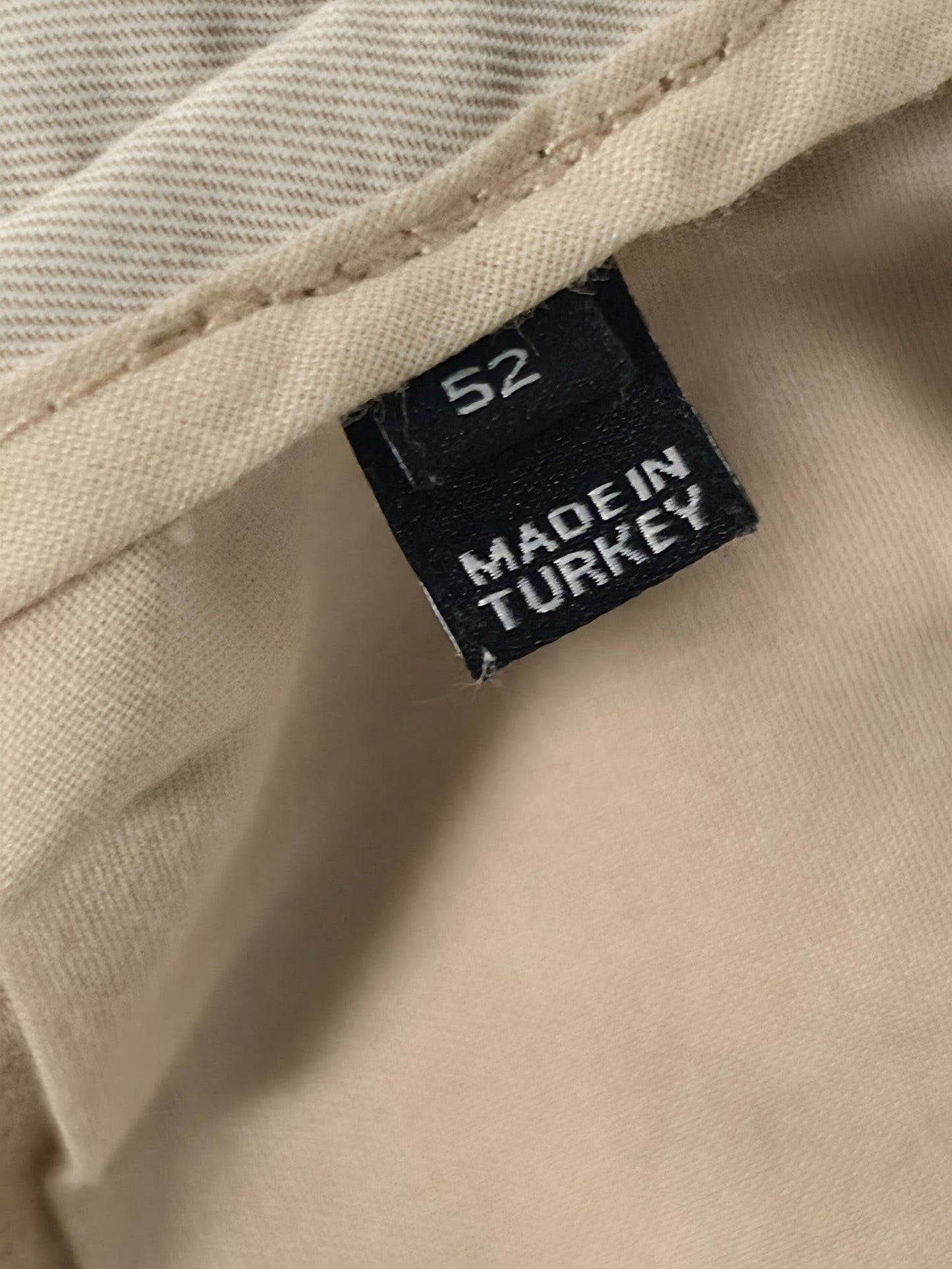 J.LINDEBERG Grant Diamond Pants Trousers Chinos Size 52 L Beige Cotton Stretch
