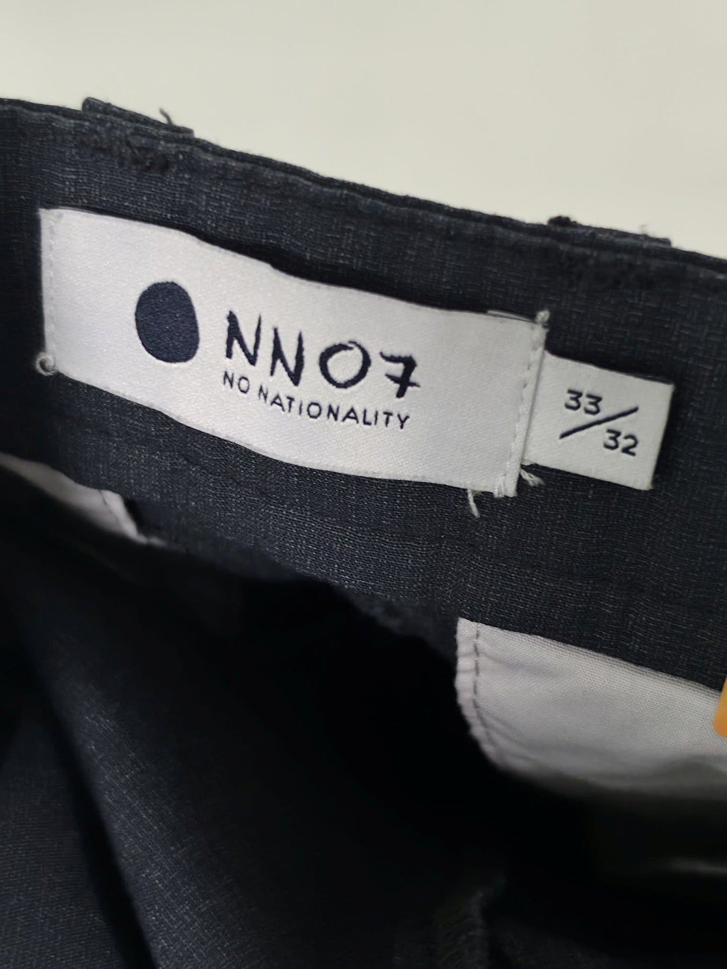 NN07 Chinos Pants Size 33/32 Navy Blue Gray Cotton Premium Quality - Excellent