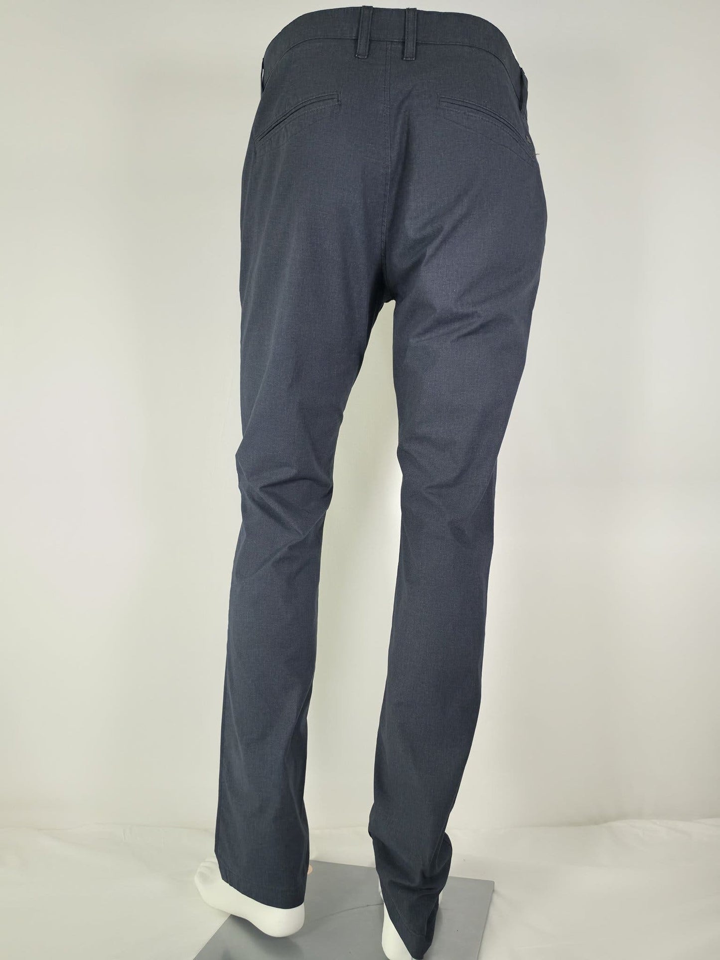 NN07 Chinos Pants Size 33/32 Navy Blue Gray Cotton Premium Quality - Excellent