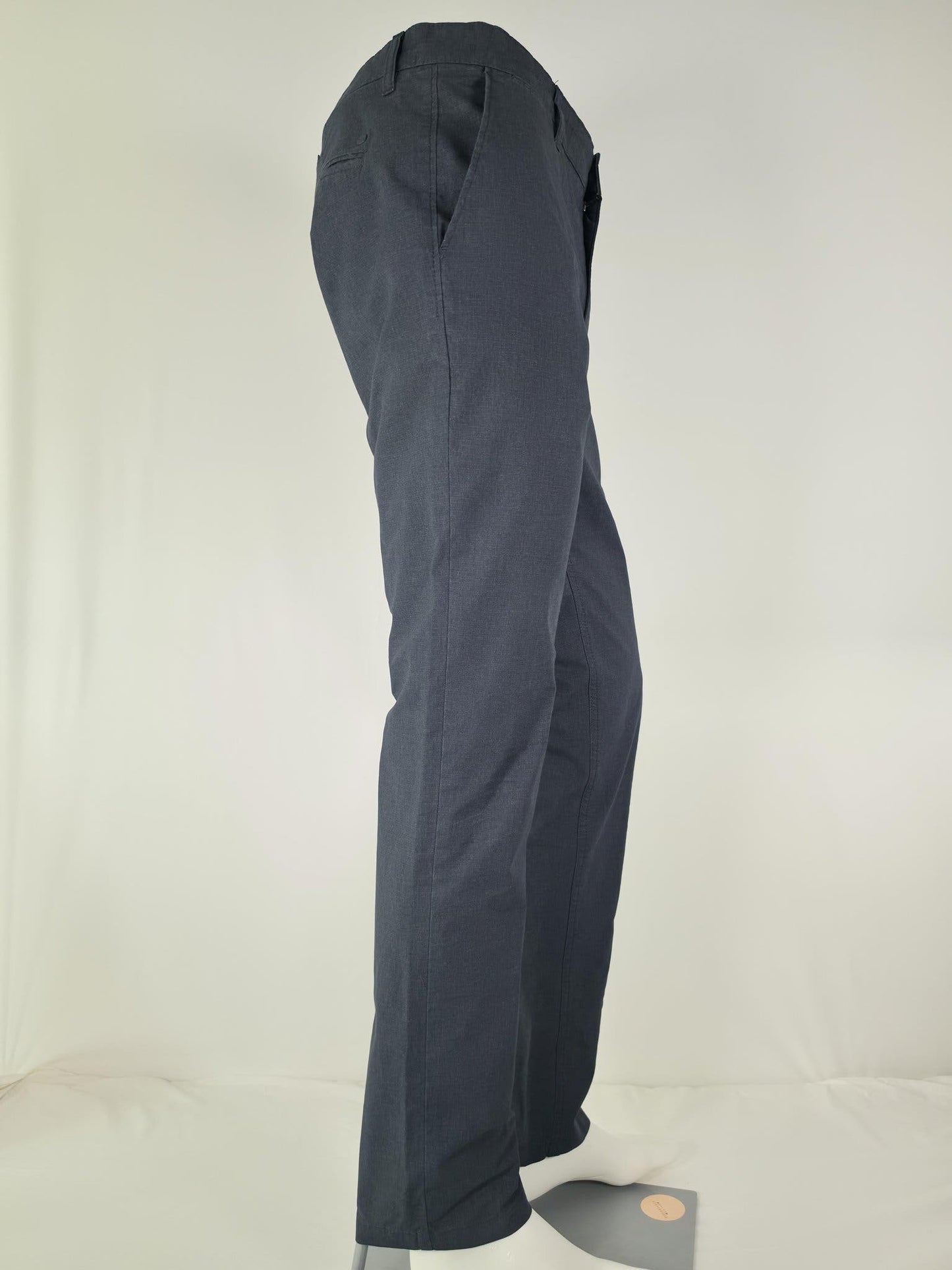NN07 Chinos Pants Size 33/32 Navy Blue Gray Cotton Premium Quality - Excellent
