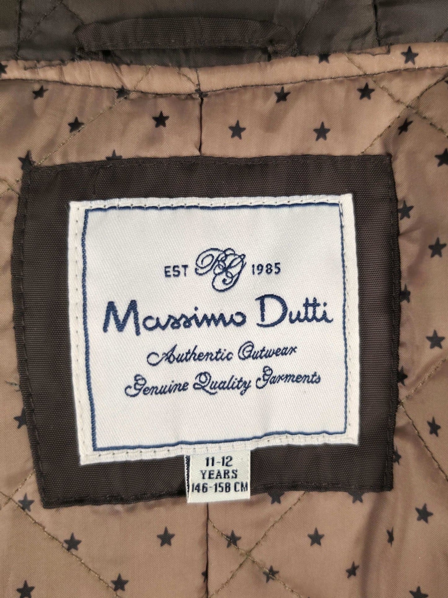 MASSIMO DUTTI Long Blazer Coat Size 36 S Brown Premium Tailored Quality 11-12 years