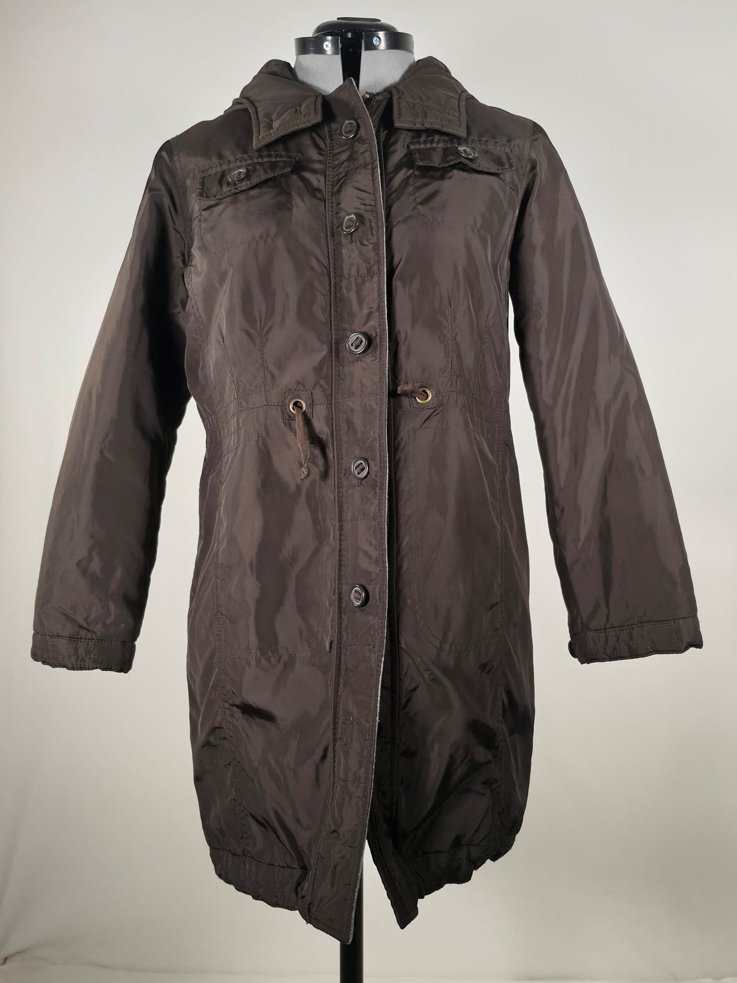 MASSIMO DUTTI Long Blazer Coat Size 36 S Brown Premium Tailored Quality 11-12 years