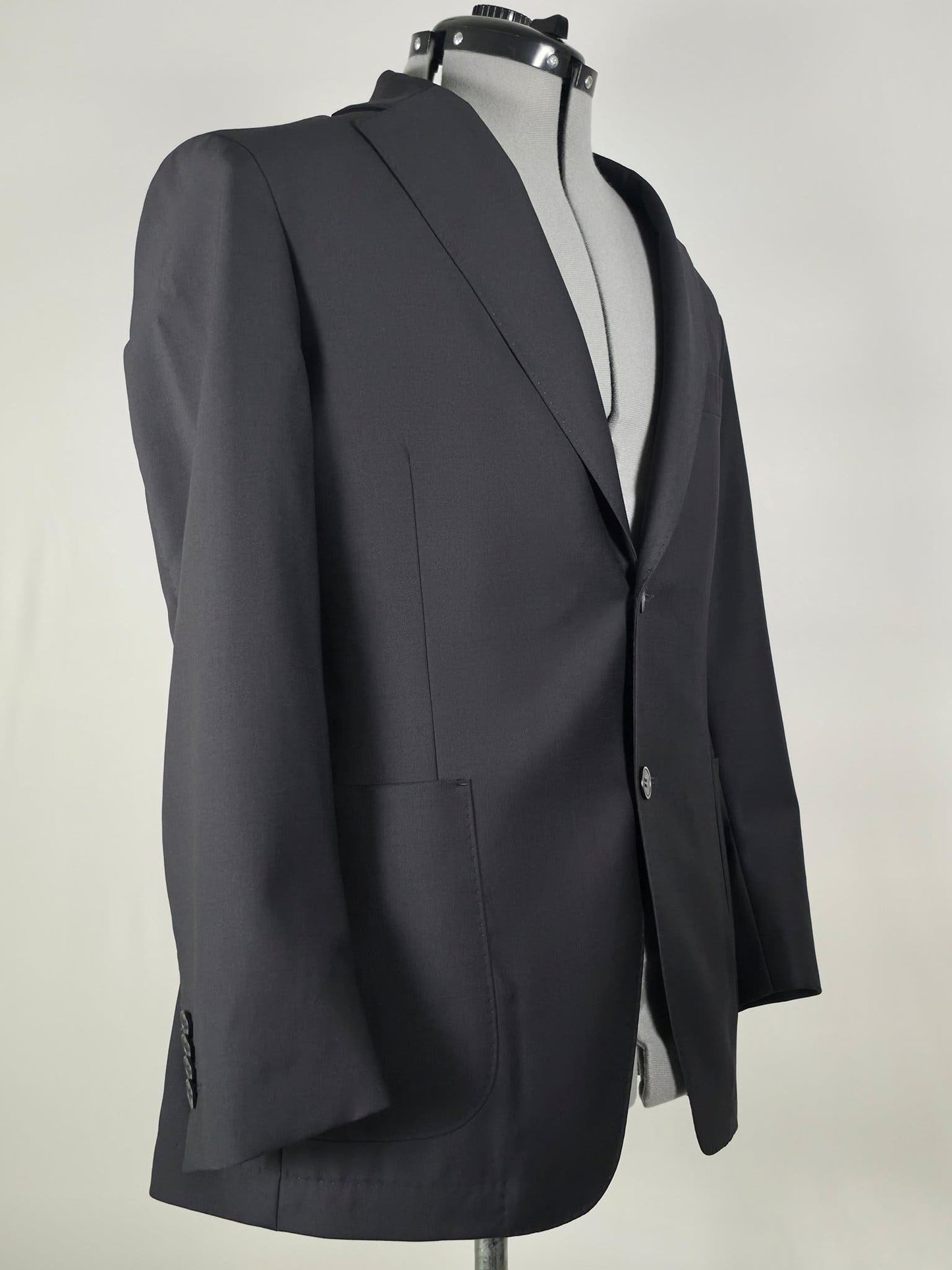 OSCAR JACOBSON Egel Wool Suit Blazer Trousers Size 50 Black Premium Quiet Luxury