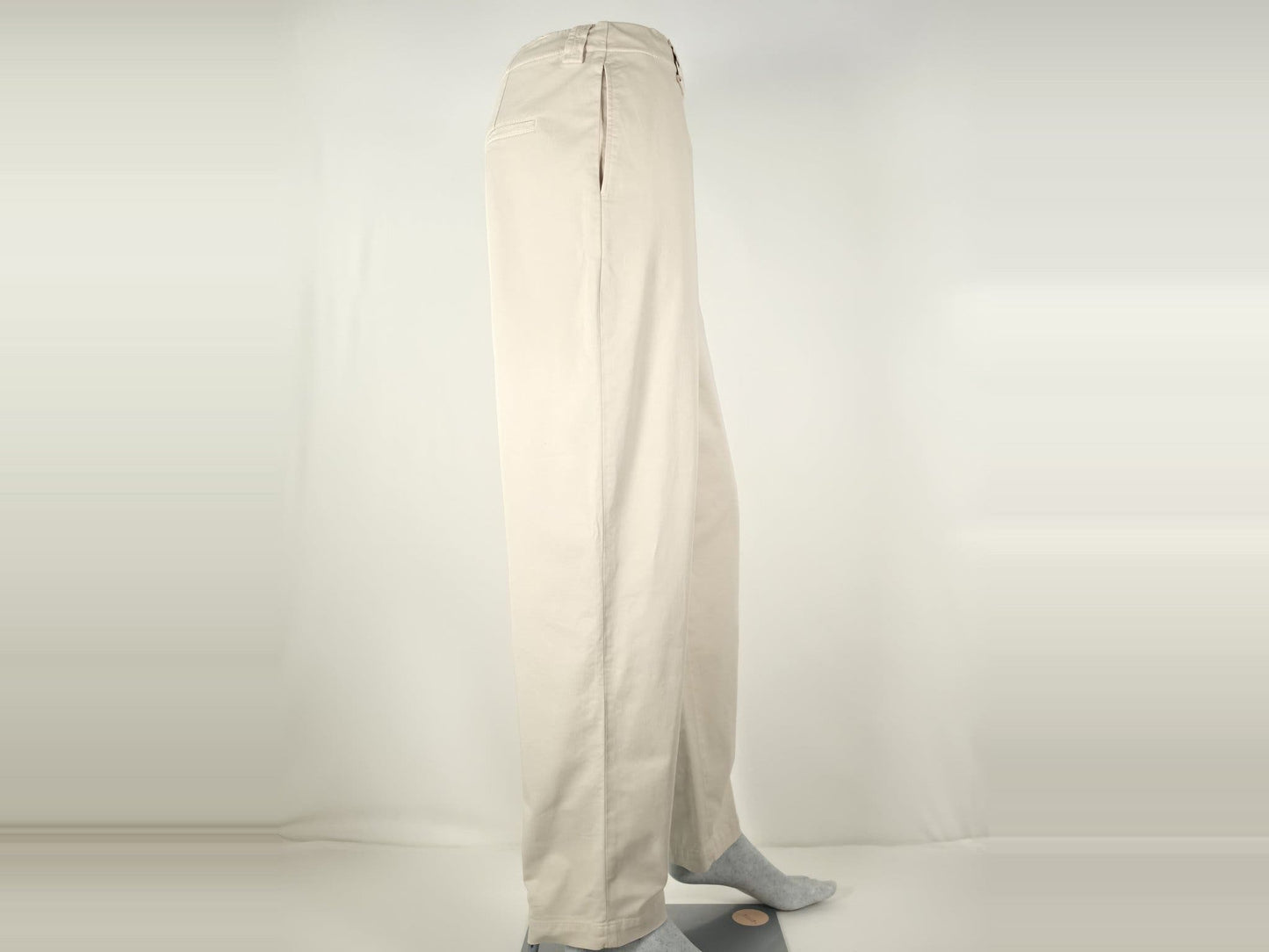 FILIPPA K Chinos Trousers Size 38 M Light Beige Cotton Stretch Premium Elastane