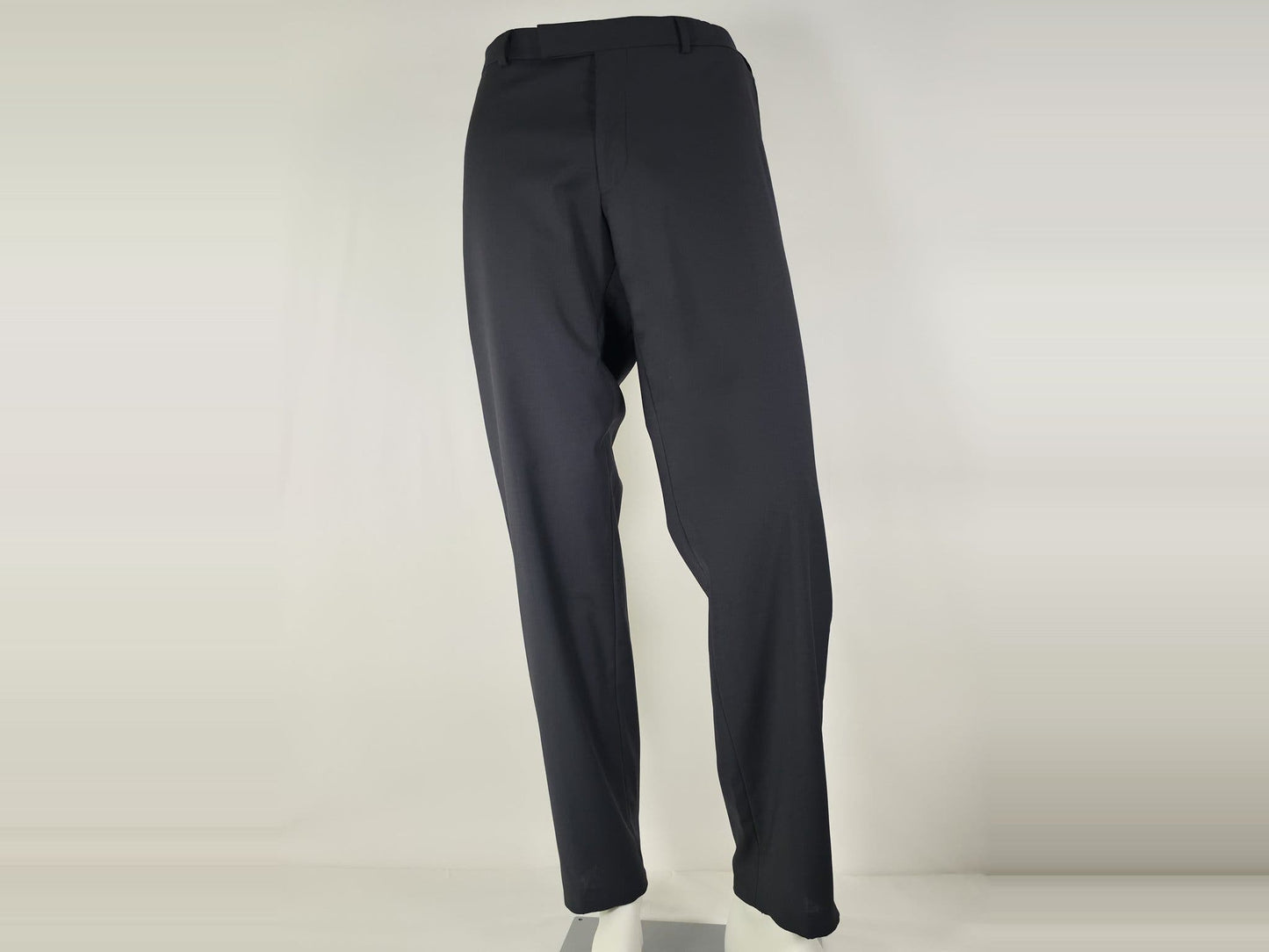 OSCAR JACOBSON Adam Trousers Size 104 L 52 Navy Blue Black Wool Blend Premium Suit Pants