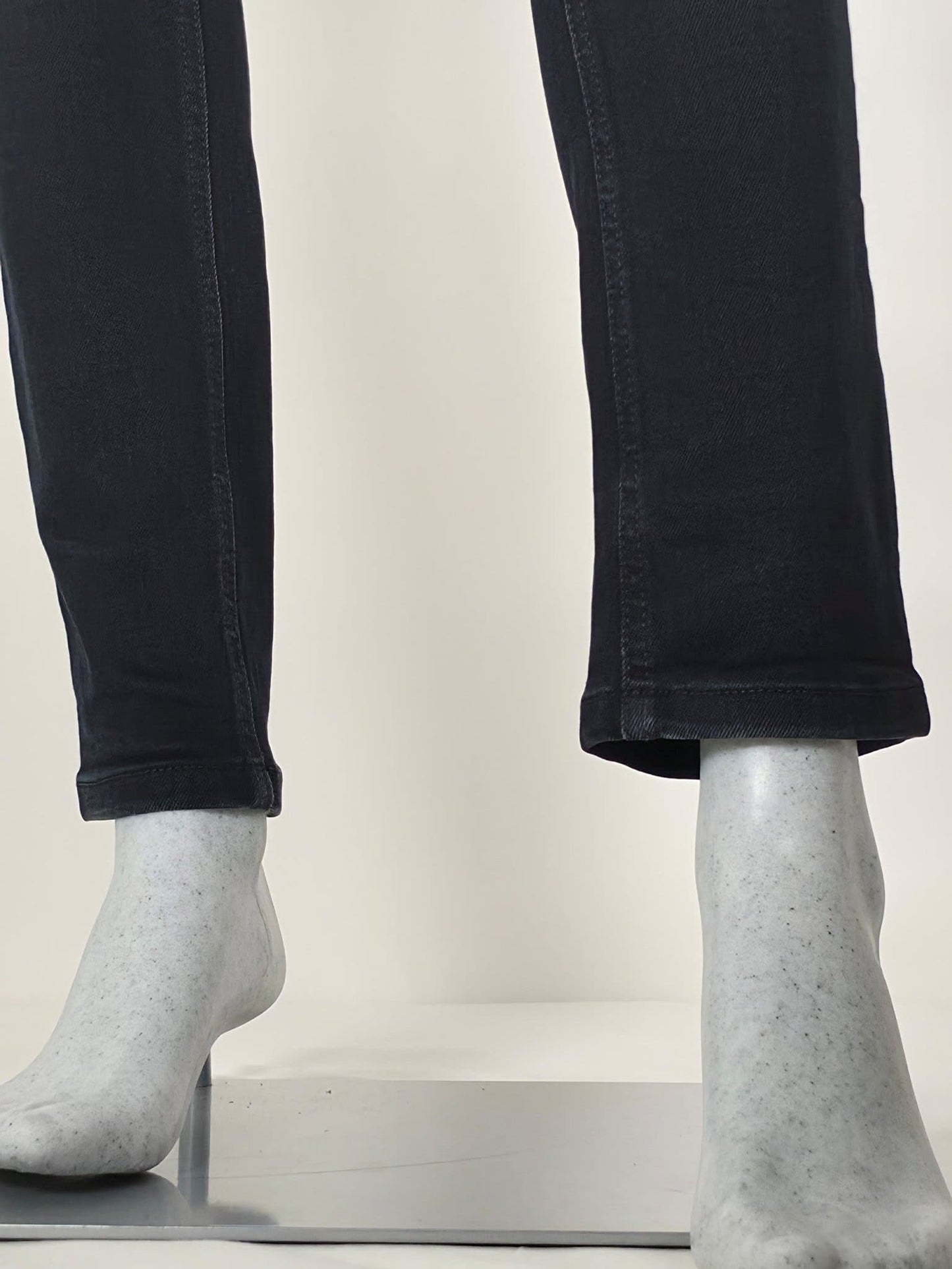 NUDIE JEANS Tight Long John W29 L30 S Org Black Stretch Organic Cotton  Denim Unisex