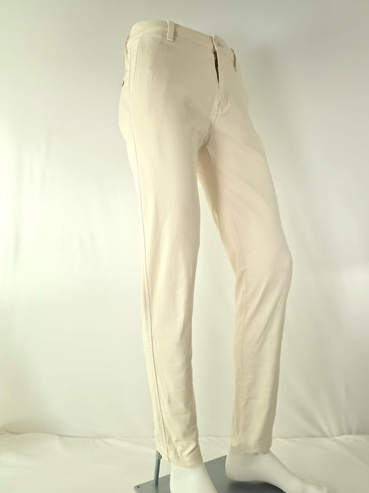 LEVIS XX Chino Standard Taper Pants Size S W29 L32 Beige Cotton Stretch Premium