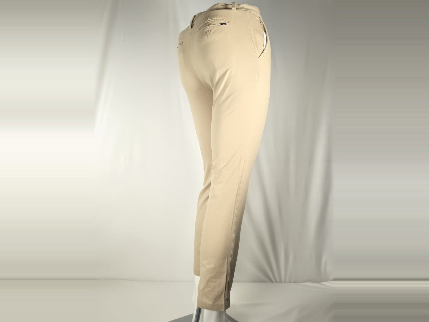 POLO RALPH LAUREN Chinos Pants Unisex Boys Men Size 16 XS Beige Khaki Stretch