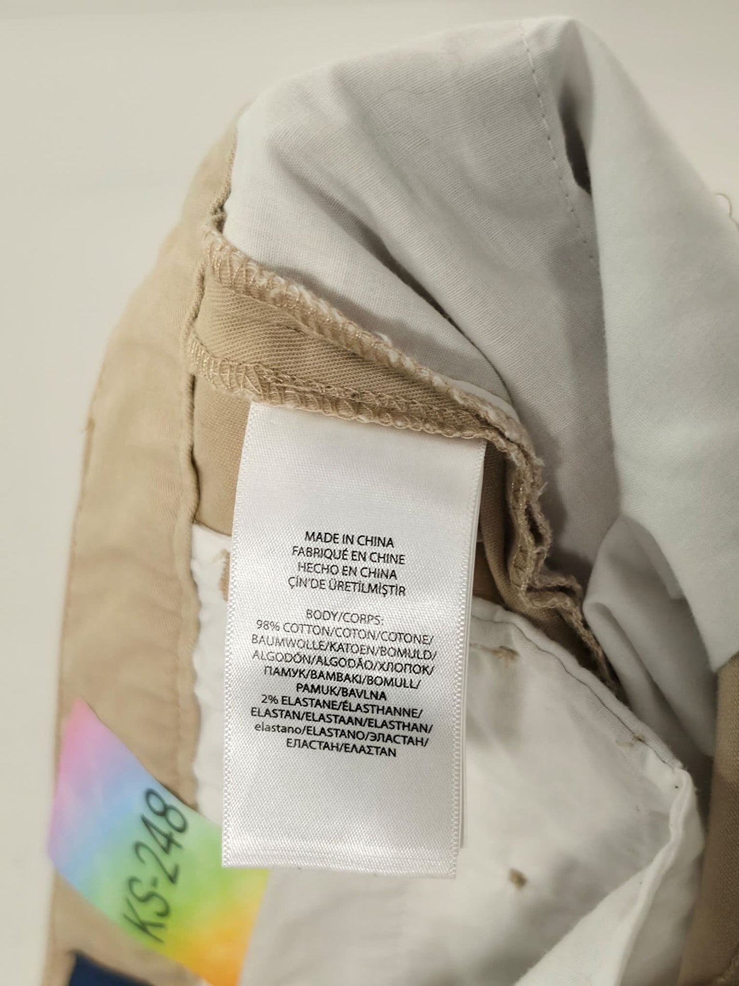 POLO RALPH LAUREN Chinos Pants Unisex Boys Men Size 16 XS Beige Khaki Stretch