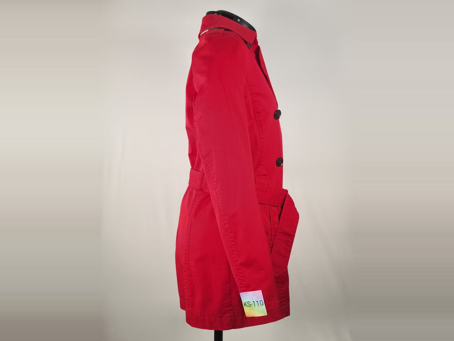 MARC O’POLO Trenchcoat Jacket Coat Size 36 S Red Cotton Premium Quality