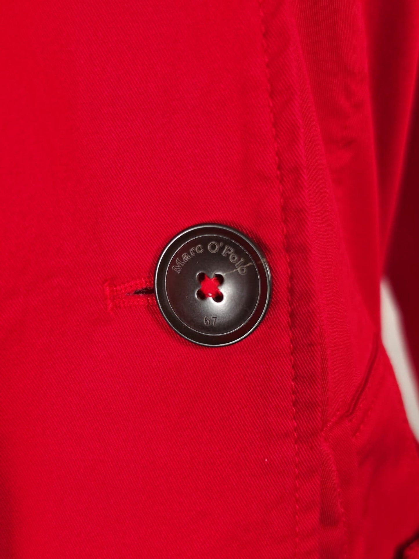 MARC O’POLO Trenchcoat Jacket Coat Size 36 S Red Cotton Premium Quality