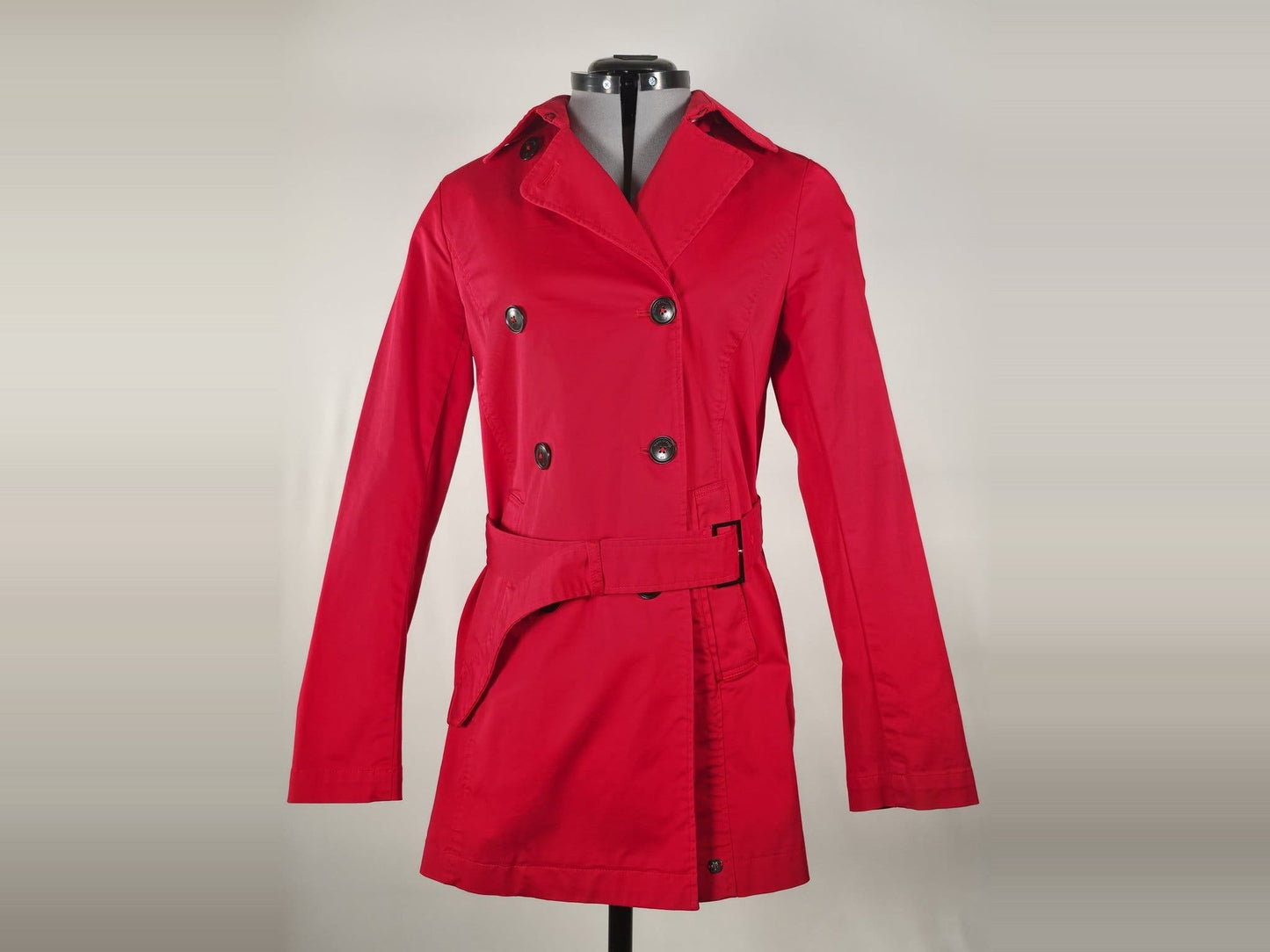 MARC O’POLO Trenchcoat Jacket Coat Size 36 S Red Cotton Premium Quality