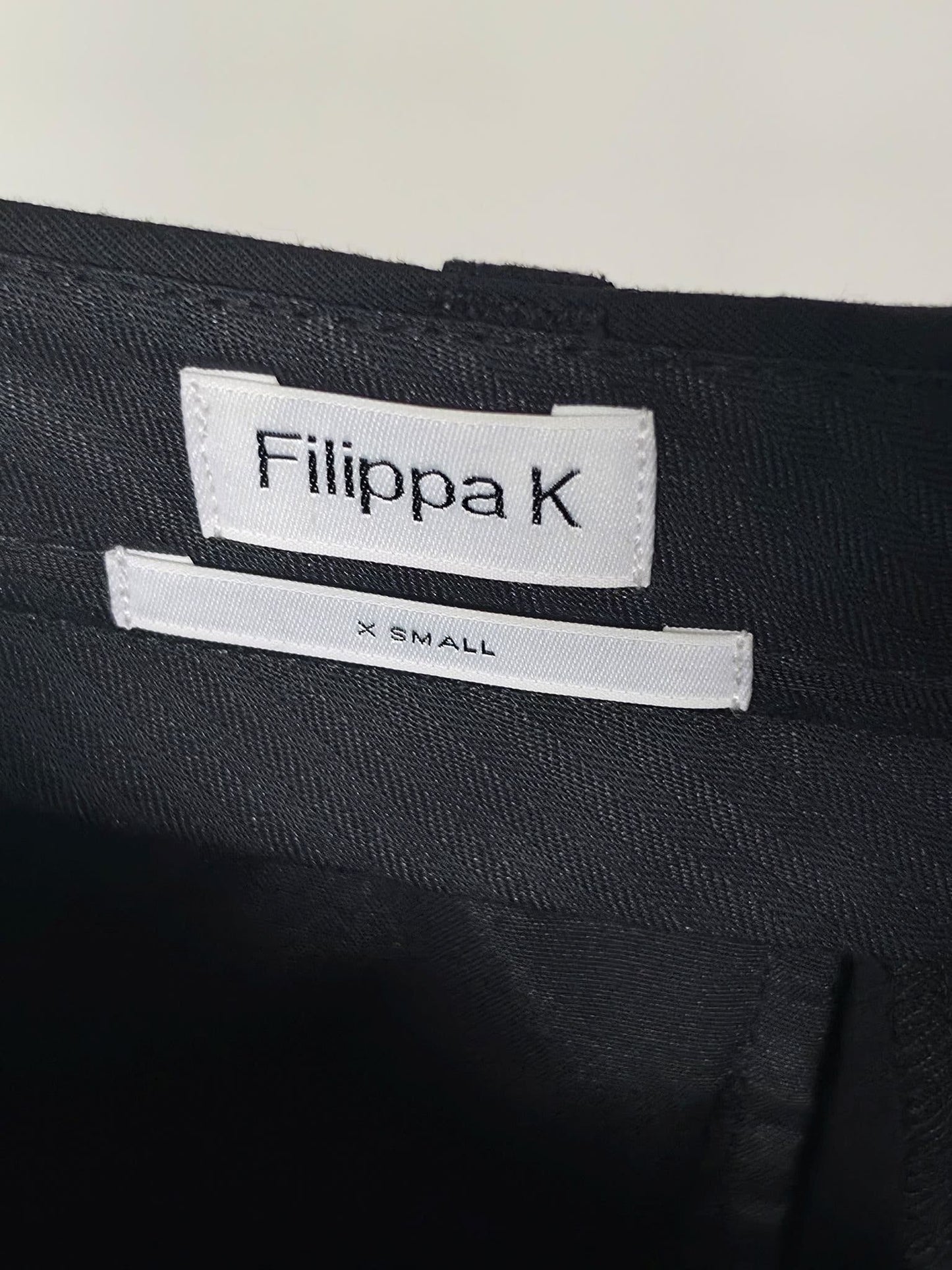 FILIPPA K Kim Slacks Trousers Size XS 34 Black Bootcut Flare Premium Luxury