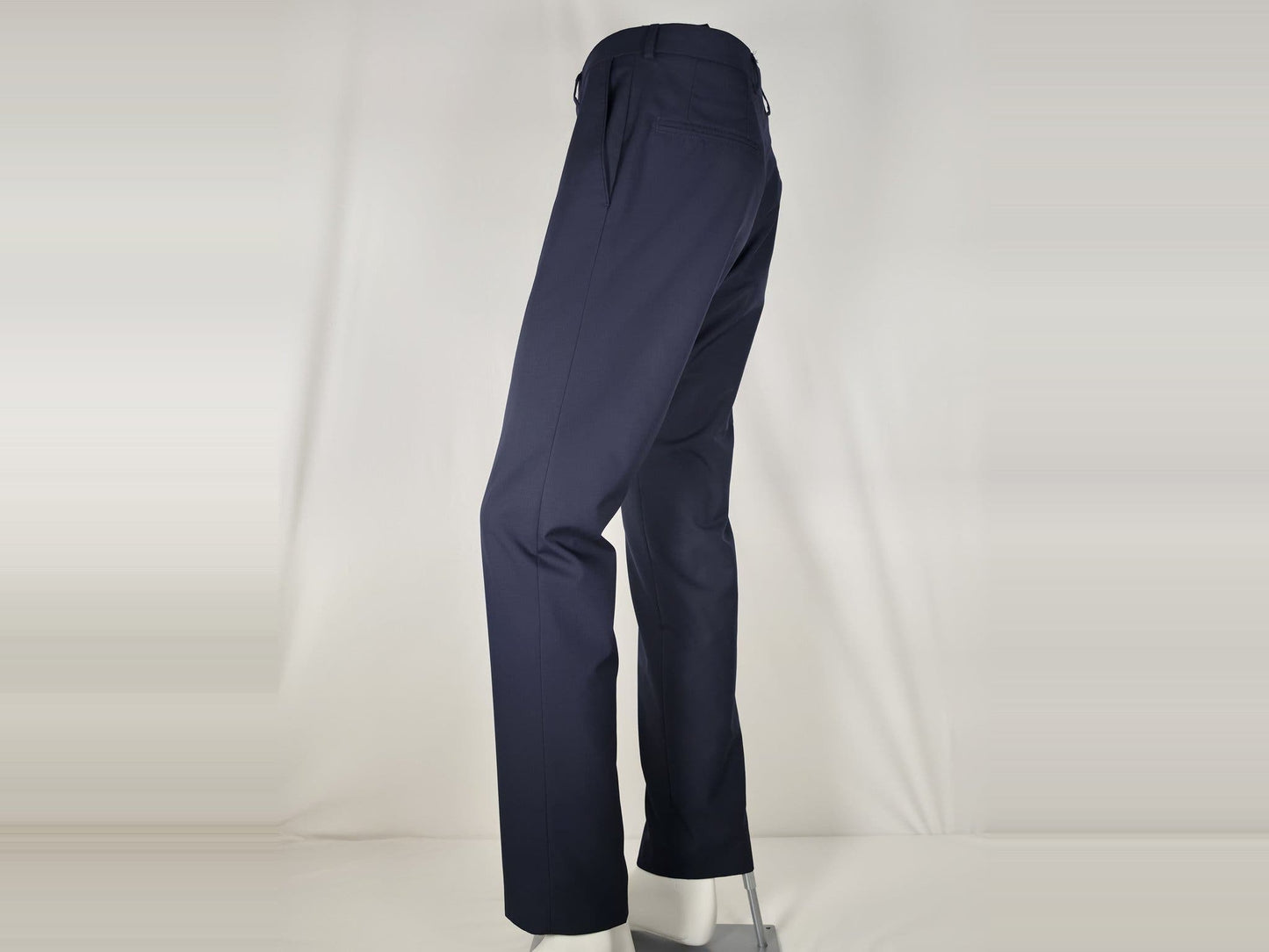 OSCAR JACOBSON Damien Trousers Size 48 M Navy Blue Vitale Barberis Canonico Wool
