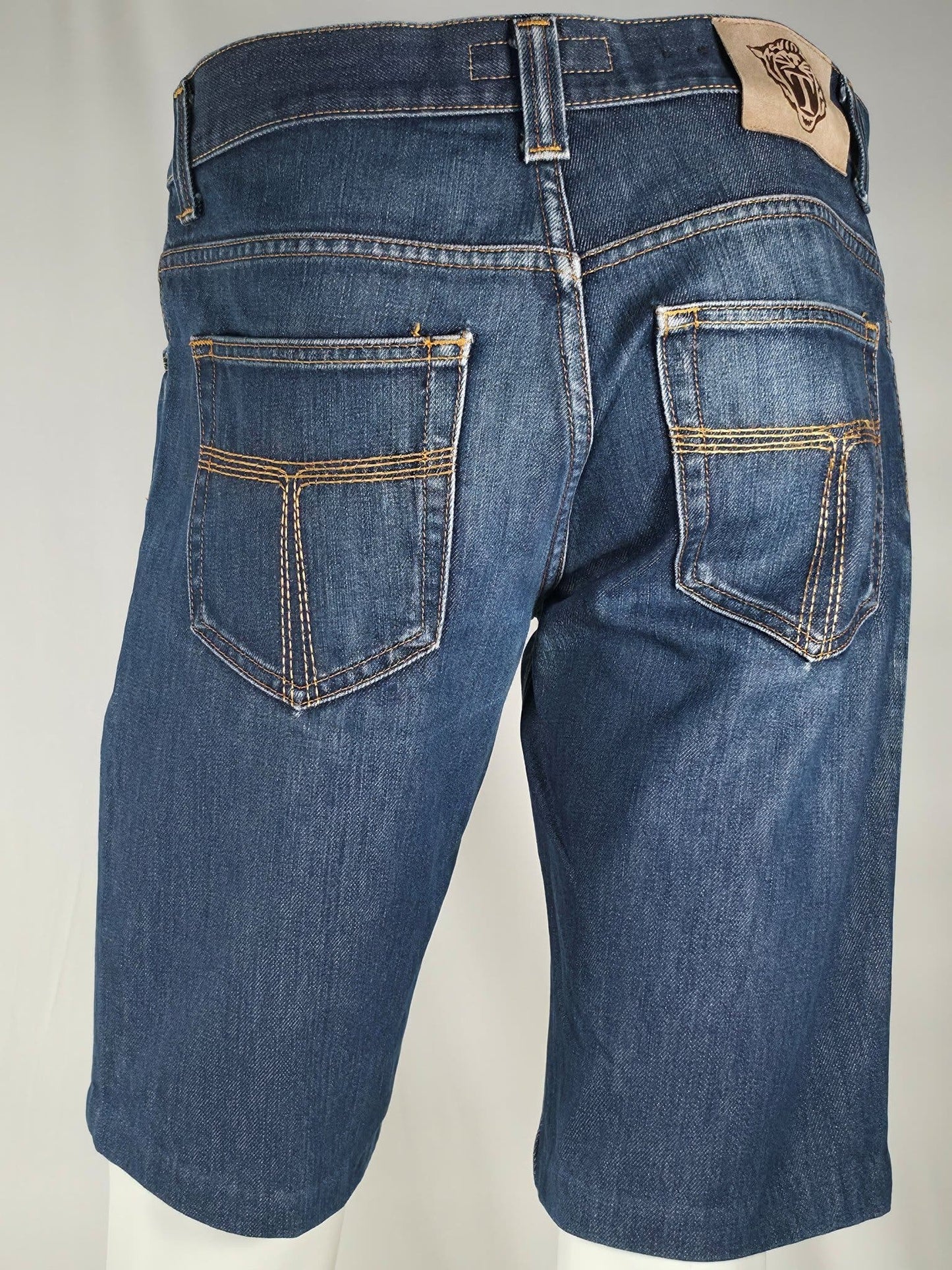 TIGER OF SWEDEN Jeans Chino Shorts Size 32 M Grey Washed Black Premium Summer Casual