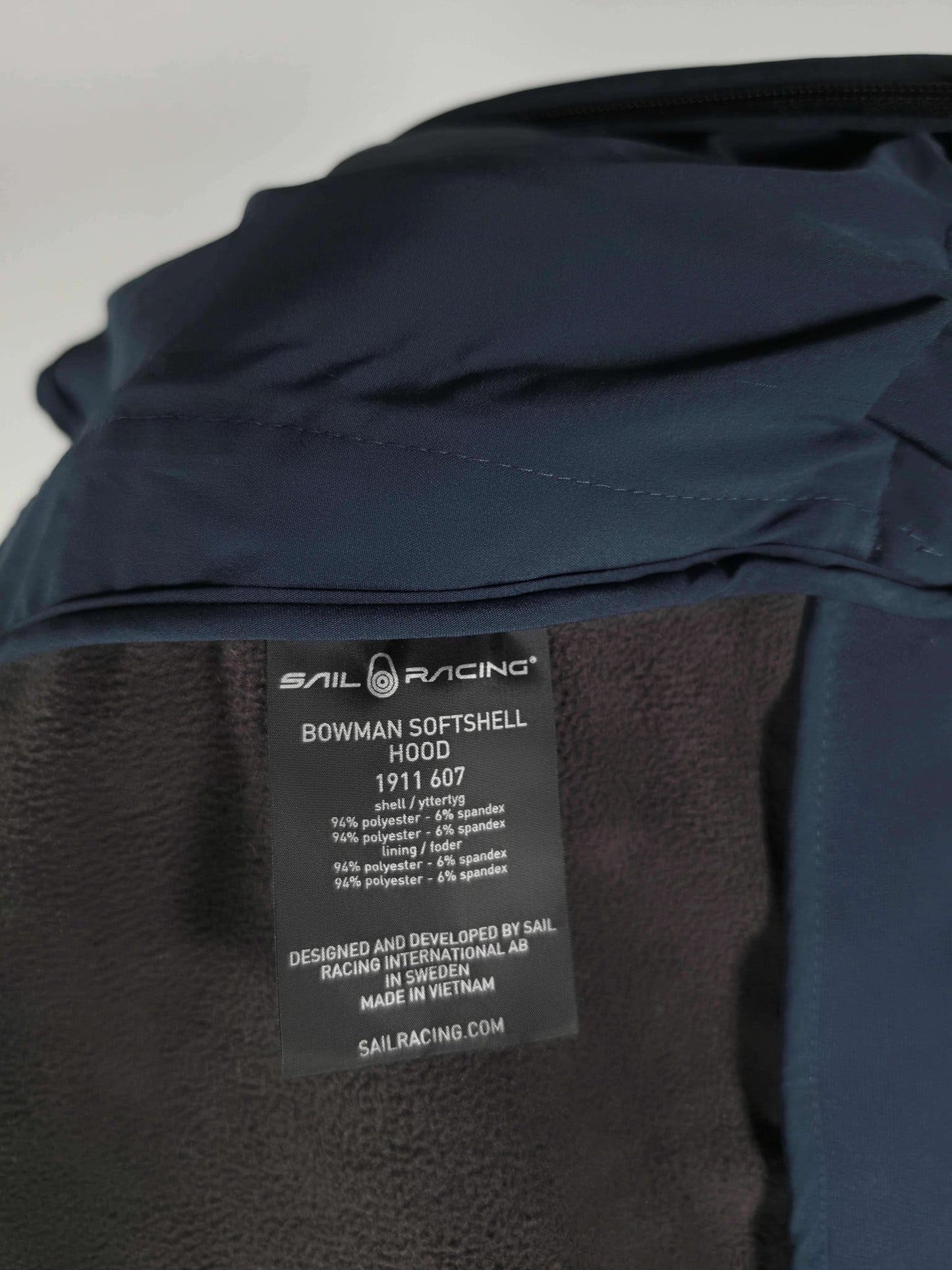 SAIL RACING Bowman Softshell Hood Spandex Jacket Size M Navy Blue Sport Premium