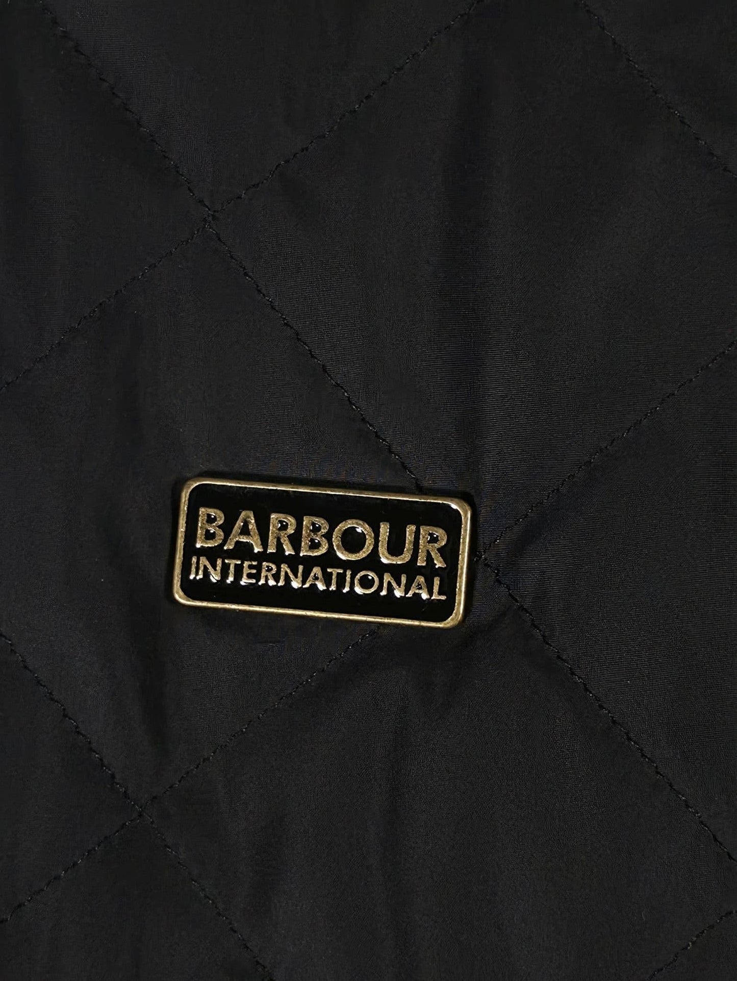 BARBOUR INTERNATIONAL Farleigh Quilted Jacket Black Size 36 S Premium Moto